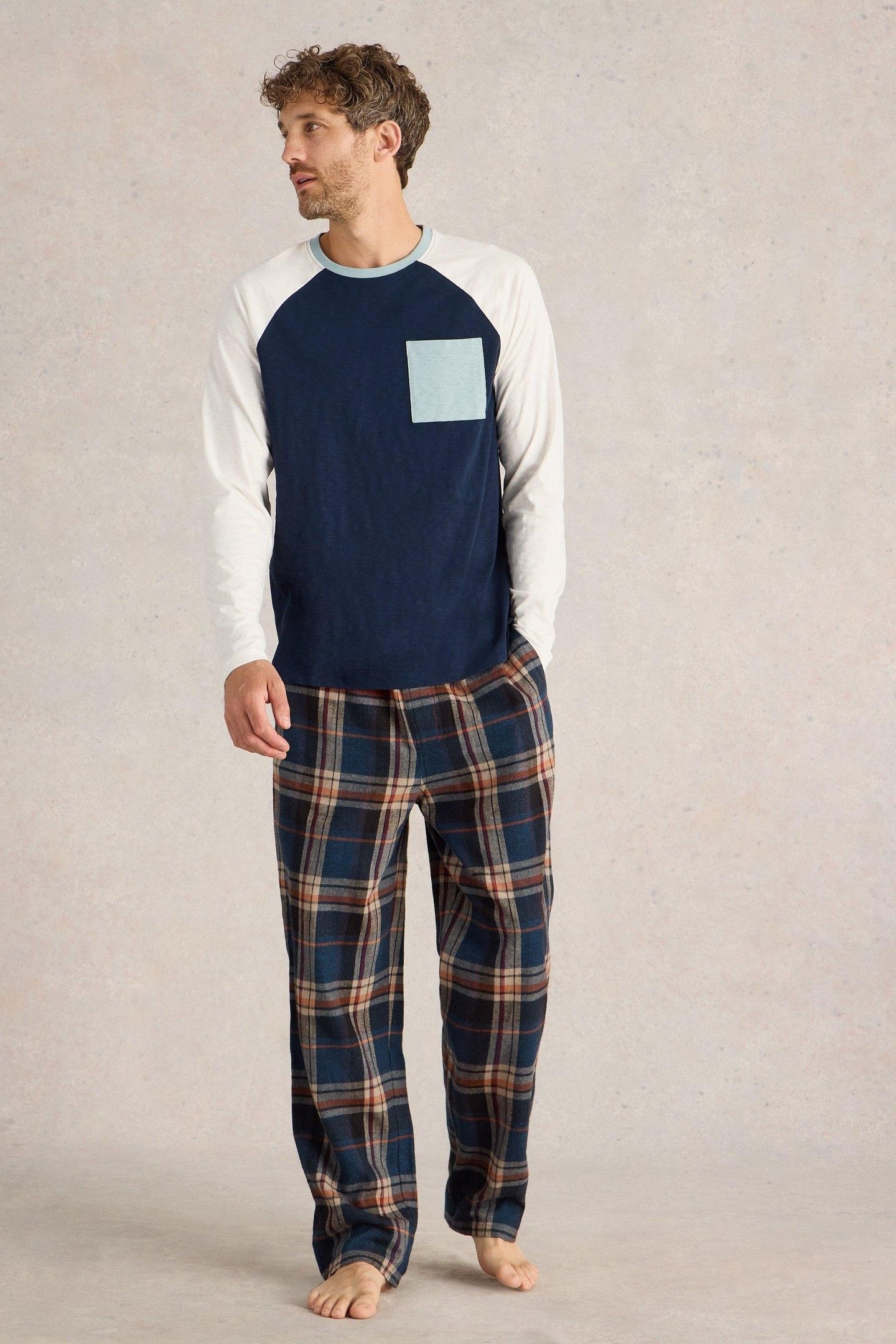 ROBBIE RAGLAN TOP NAVY MULTI 2