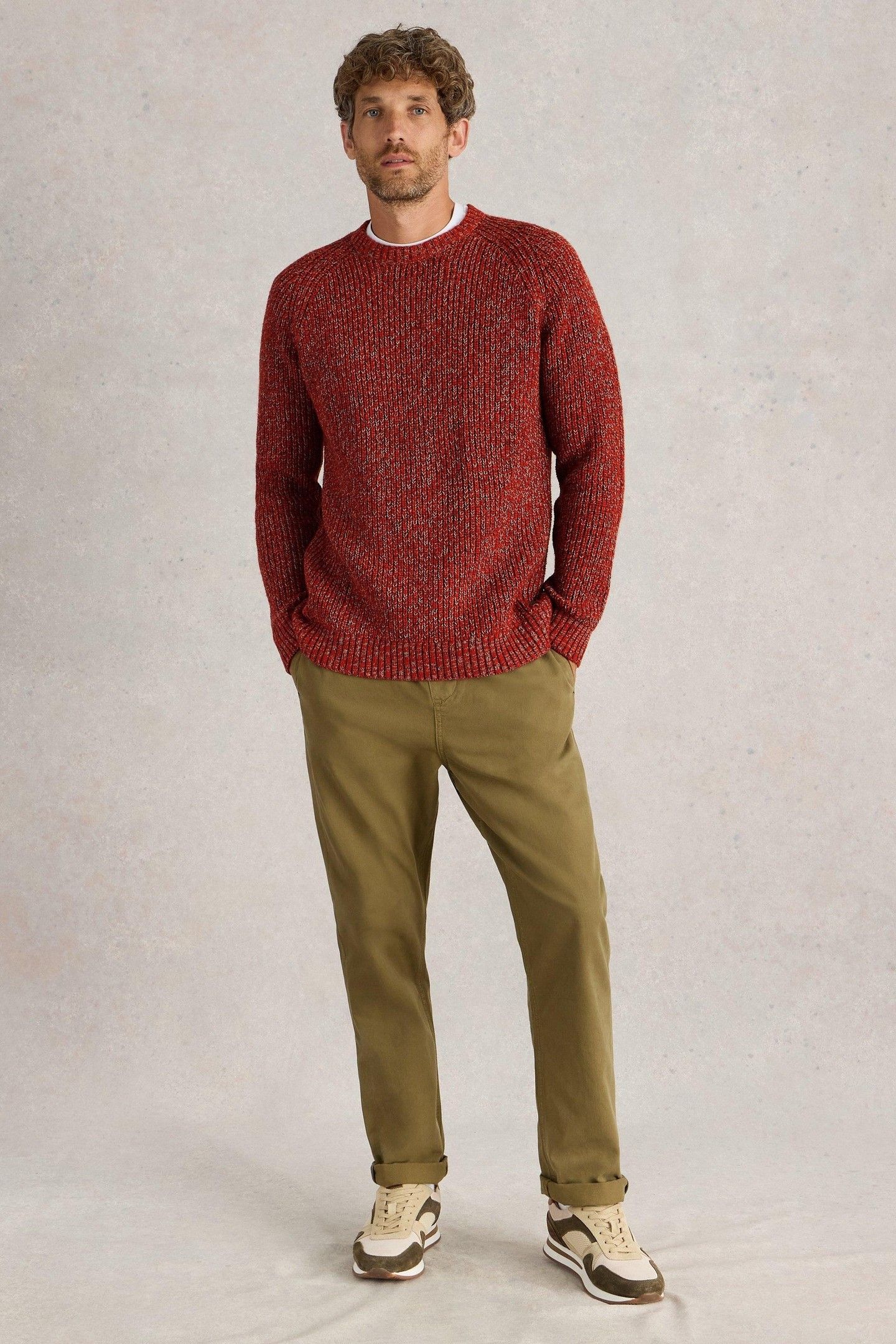 RYE TWISTED CREW NECK RED MULTI 1