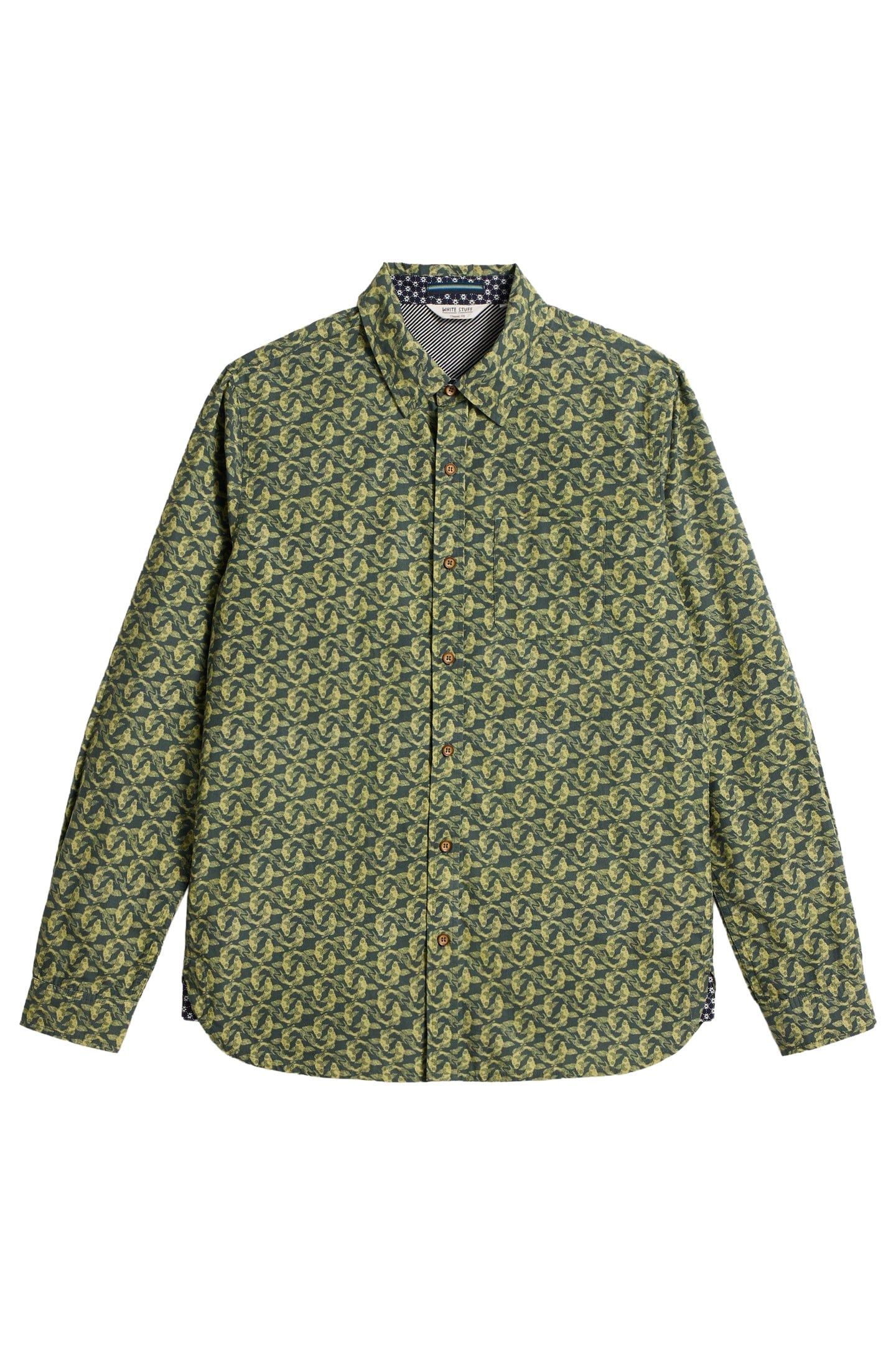 KOI FISH PRINTED SHIRT GREEN PRINT 4