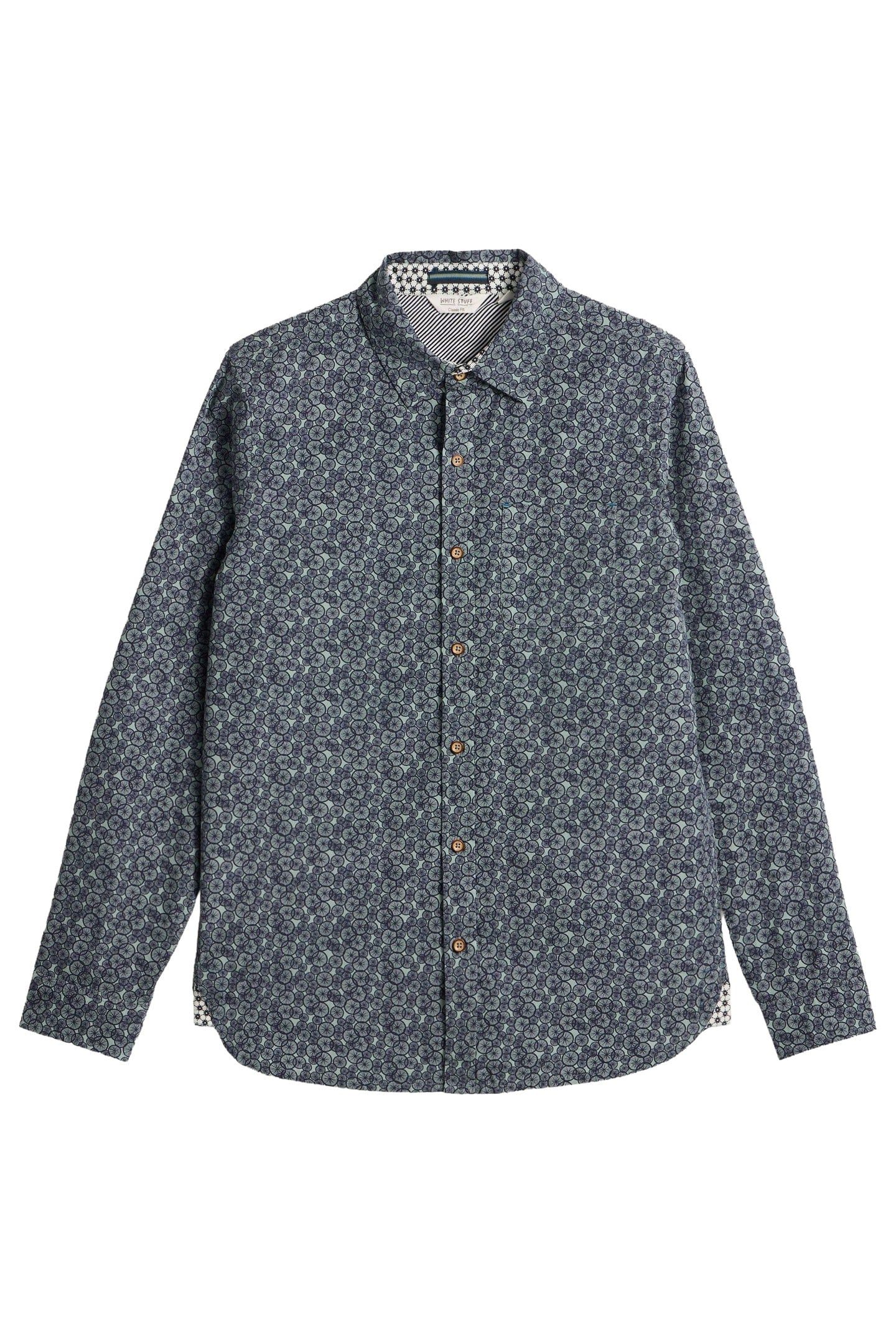 BIKE TIRES PRINTED SHIRT NAVY PRINT 3