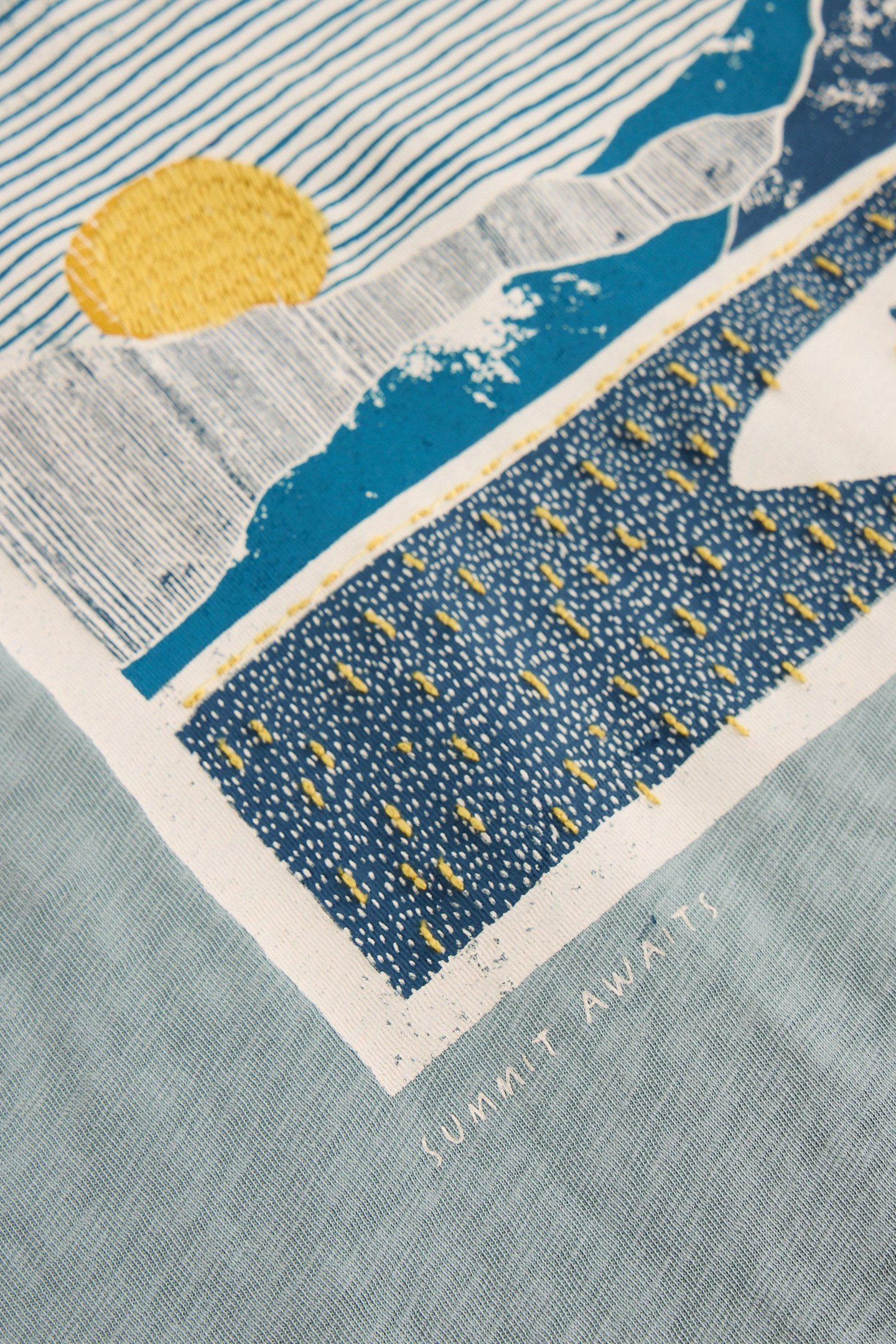 PEAK PEDALS GRAPHIC TEE BLUE PRINT 5
