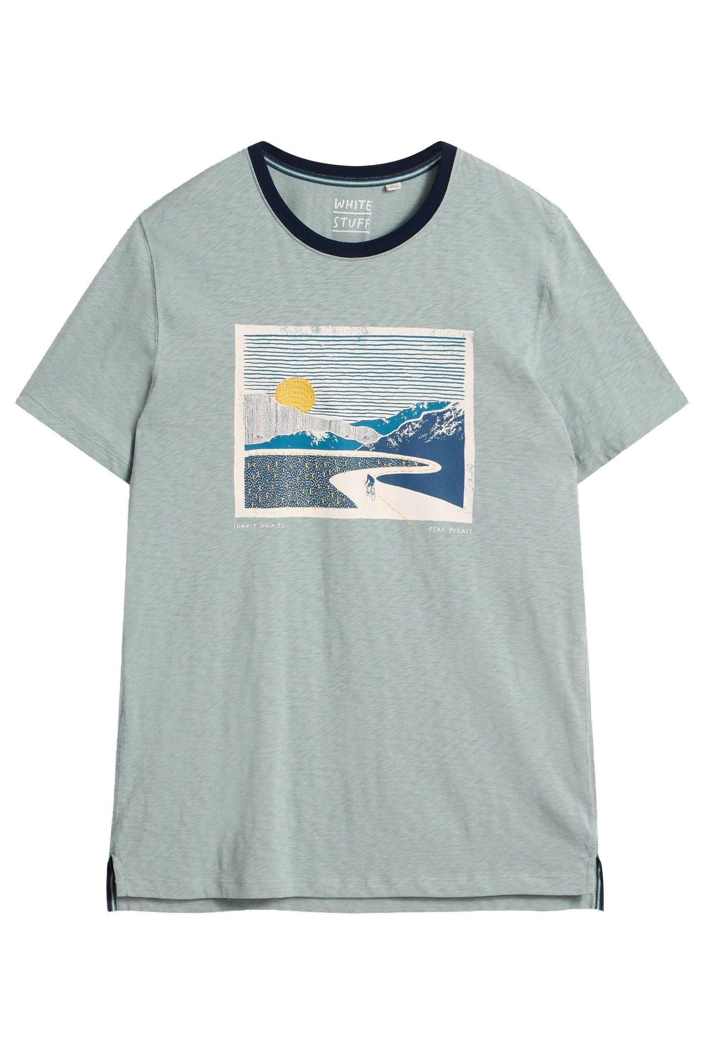 PEAK PEDALS GRAPHIC TEE BLUE PRINT 4