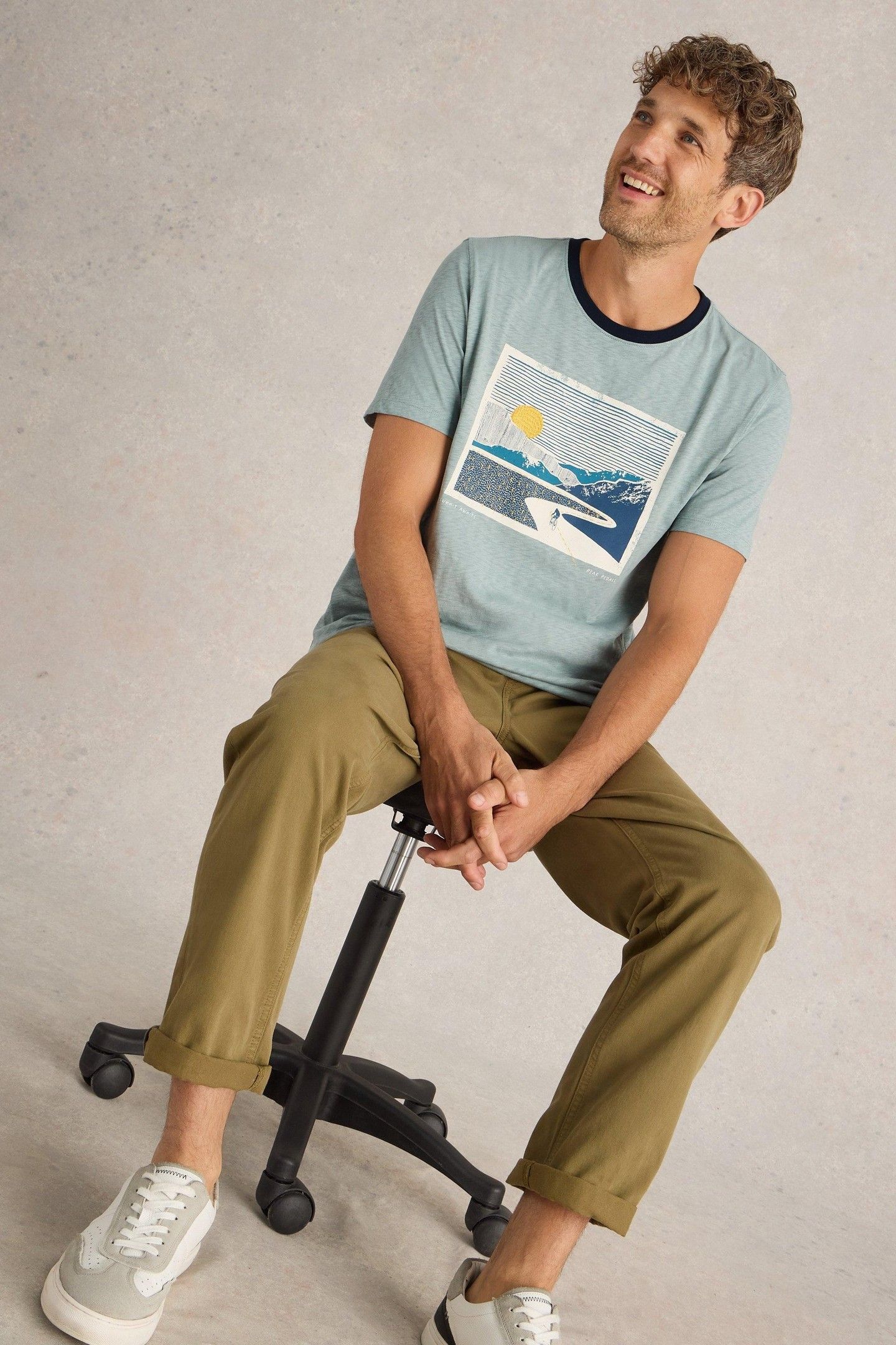 PEAK PEDALS GRAPHIC TEE BLUE PRINT 6