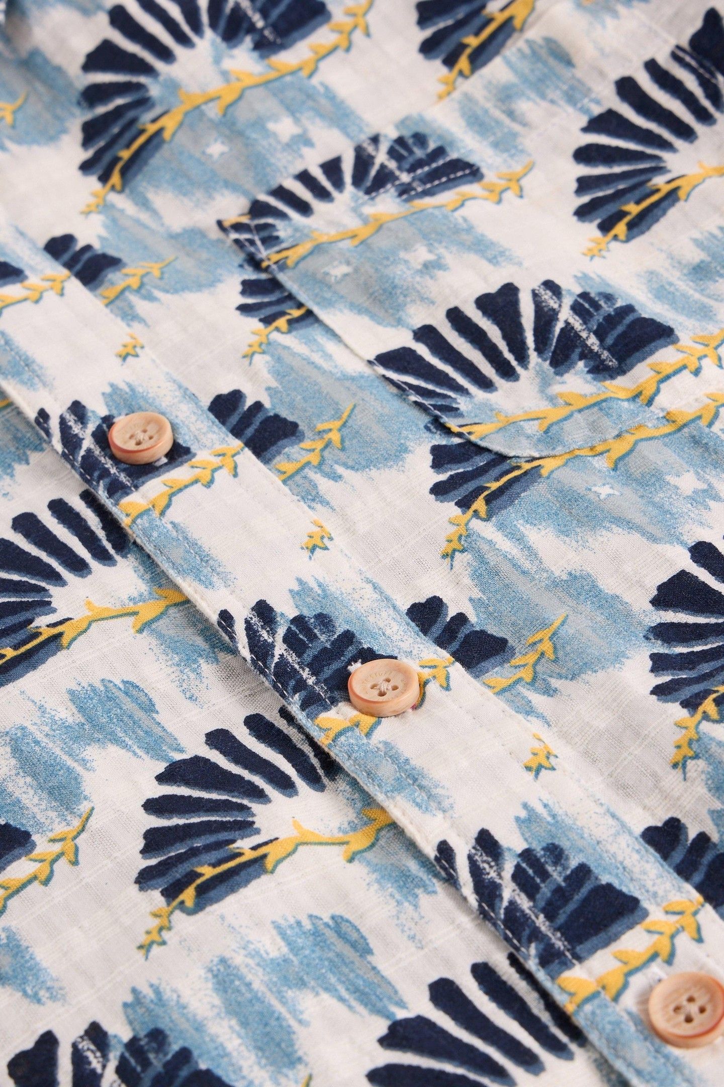 FAN SS PRINTED SHIRT BLUE PRINT 5