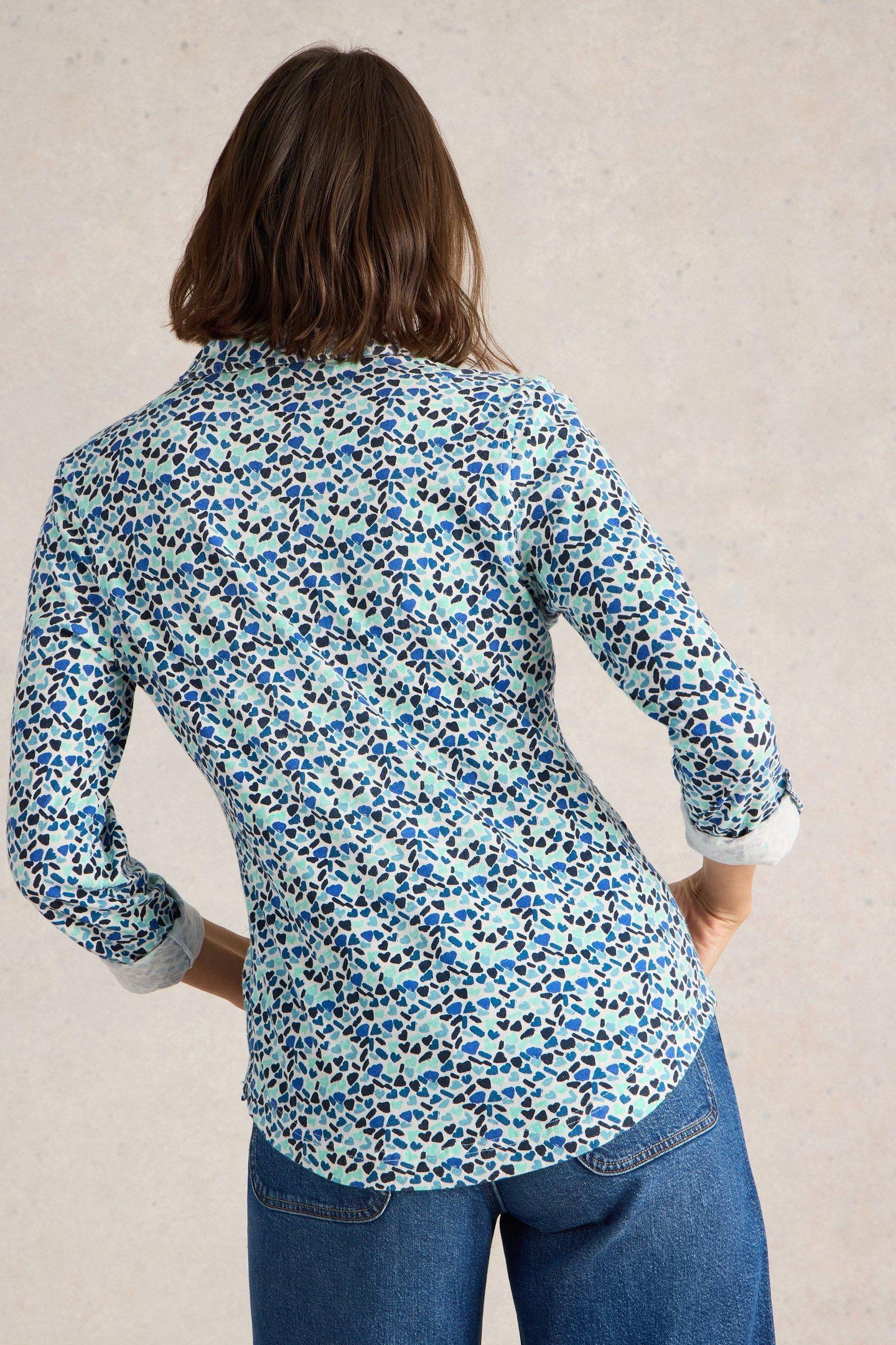ANNIE JERSEY SHIRT BLUE MULTI 3