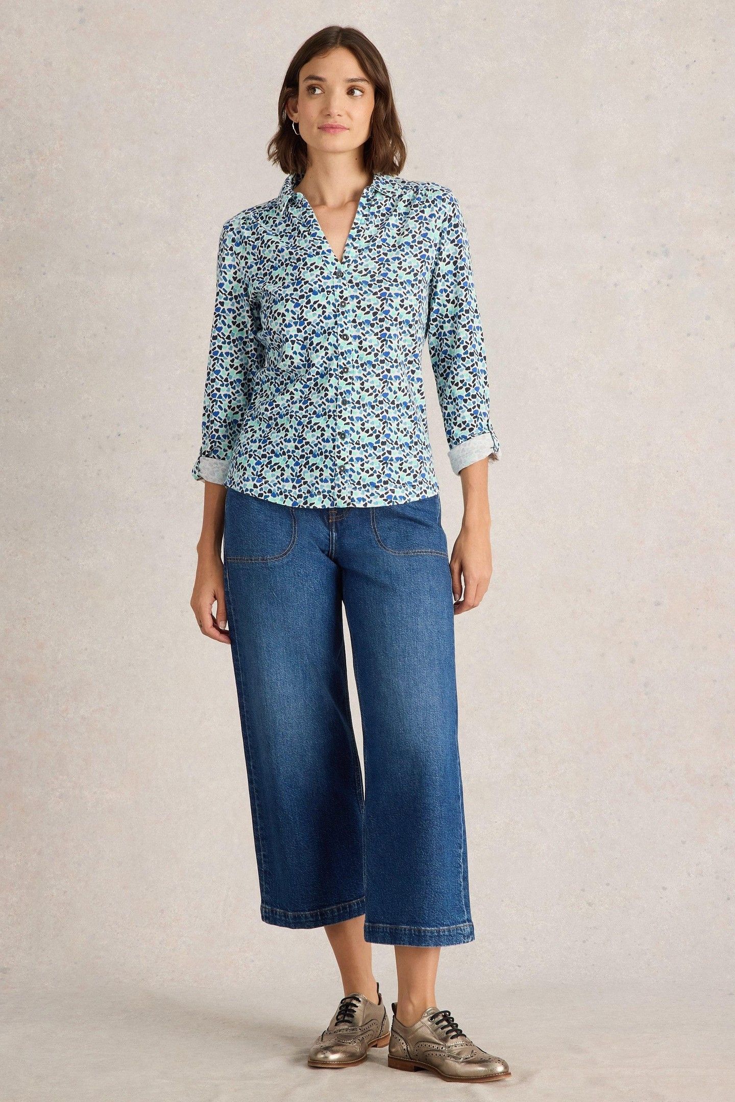ANNIE JERSEY SHIRT BLUE MULTI 2