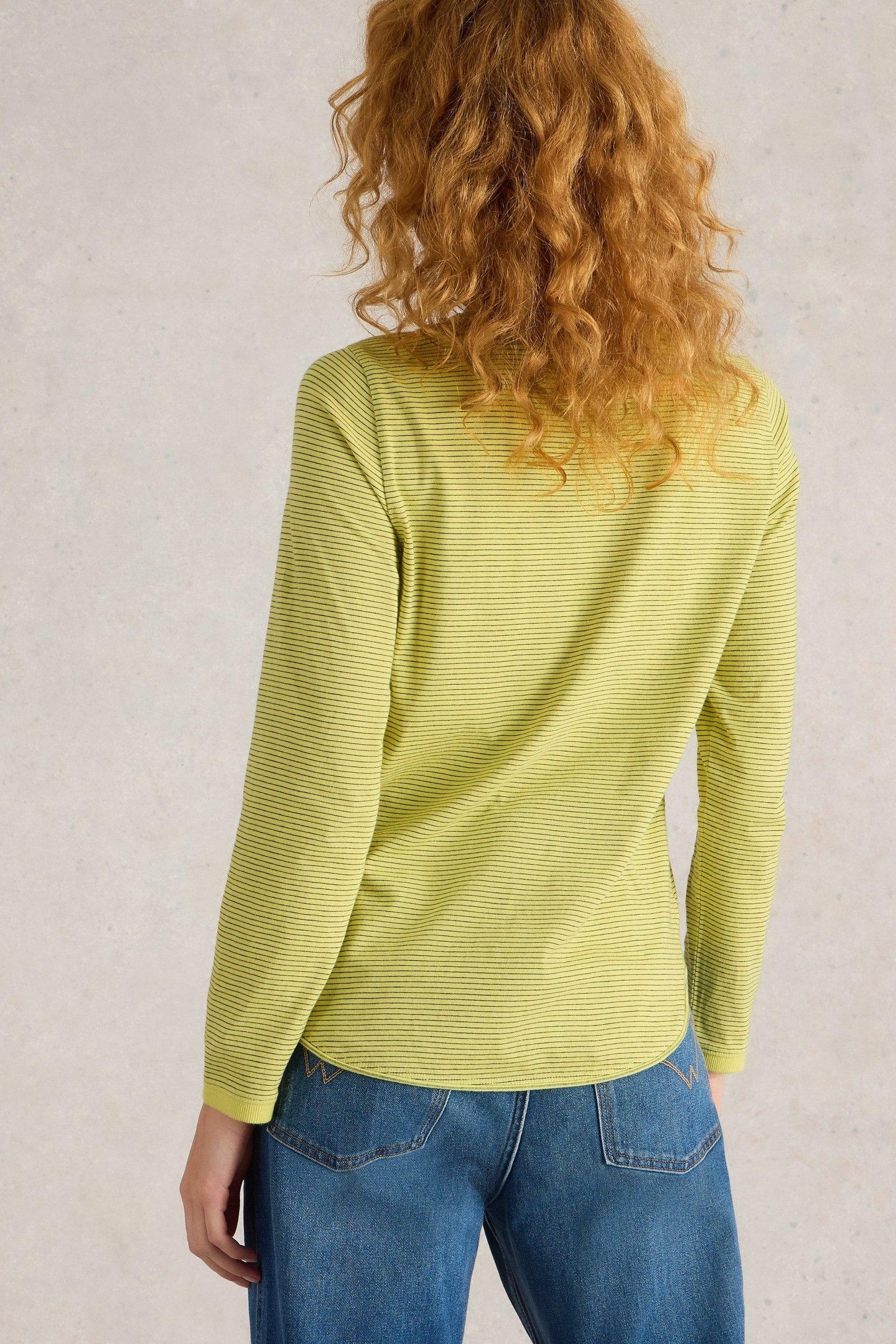 CLARA LS EMBROIDERED TEE YELLOW MULTI 2