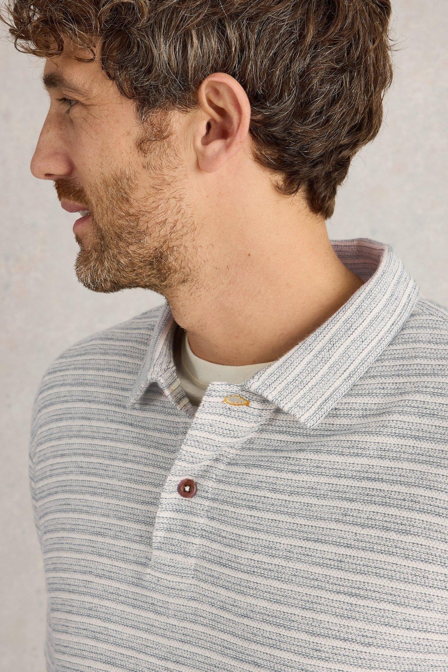 TAYLOR STRIPE POLO NAVY MULTI 6