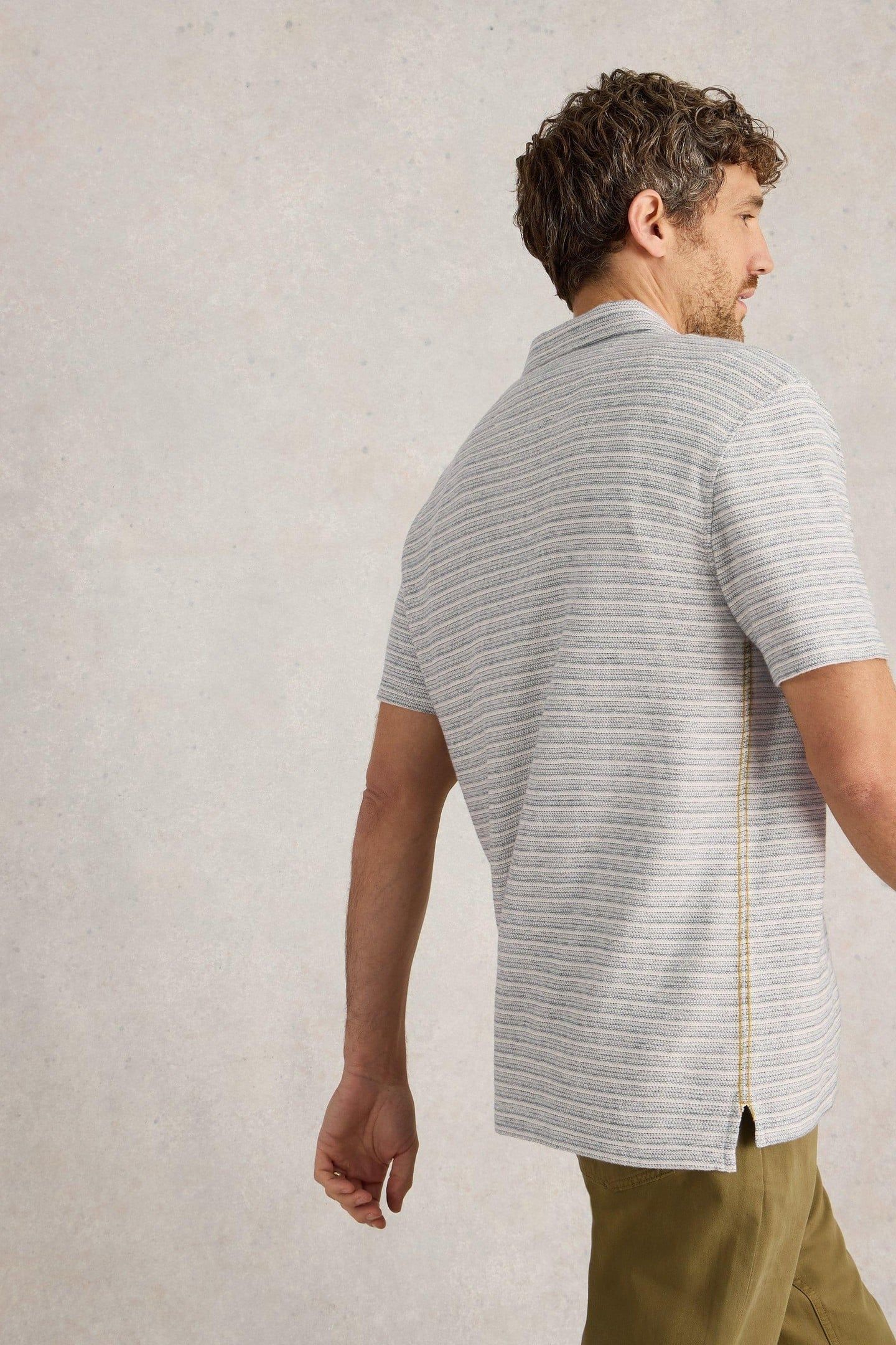 TAYLOR STRIPE POLO NAVY MULTI 3