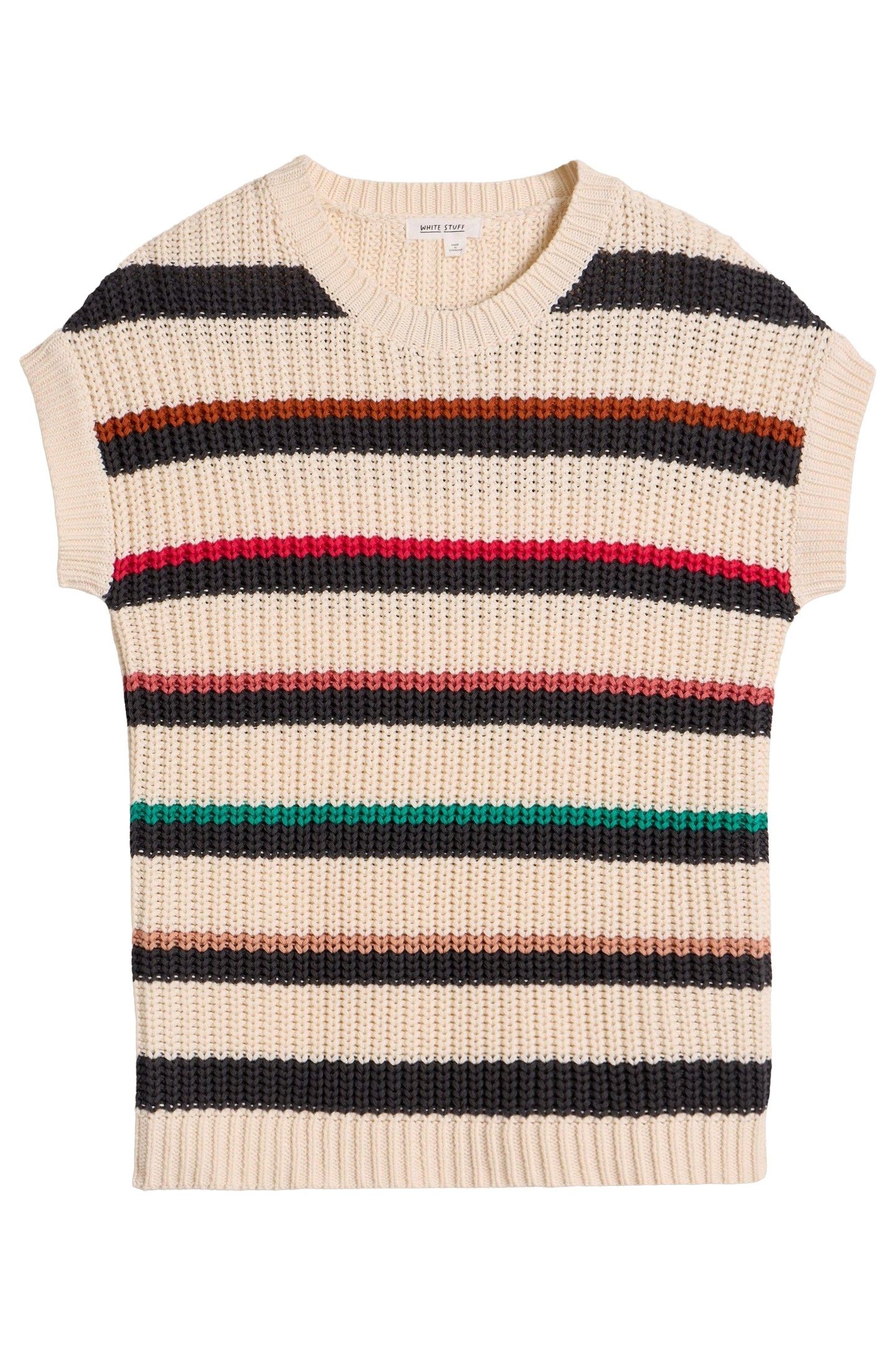CALLIE STRIPE TANK IVORY MULTI 4