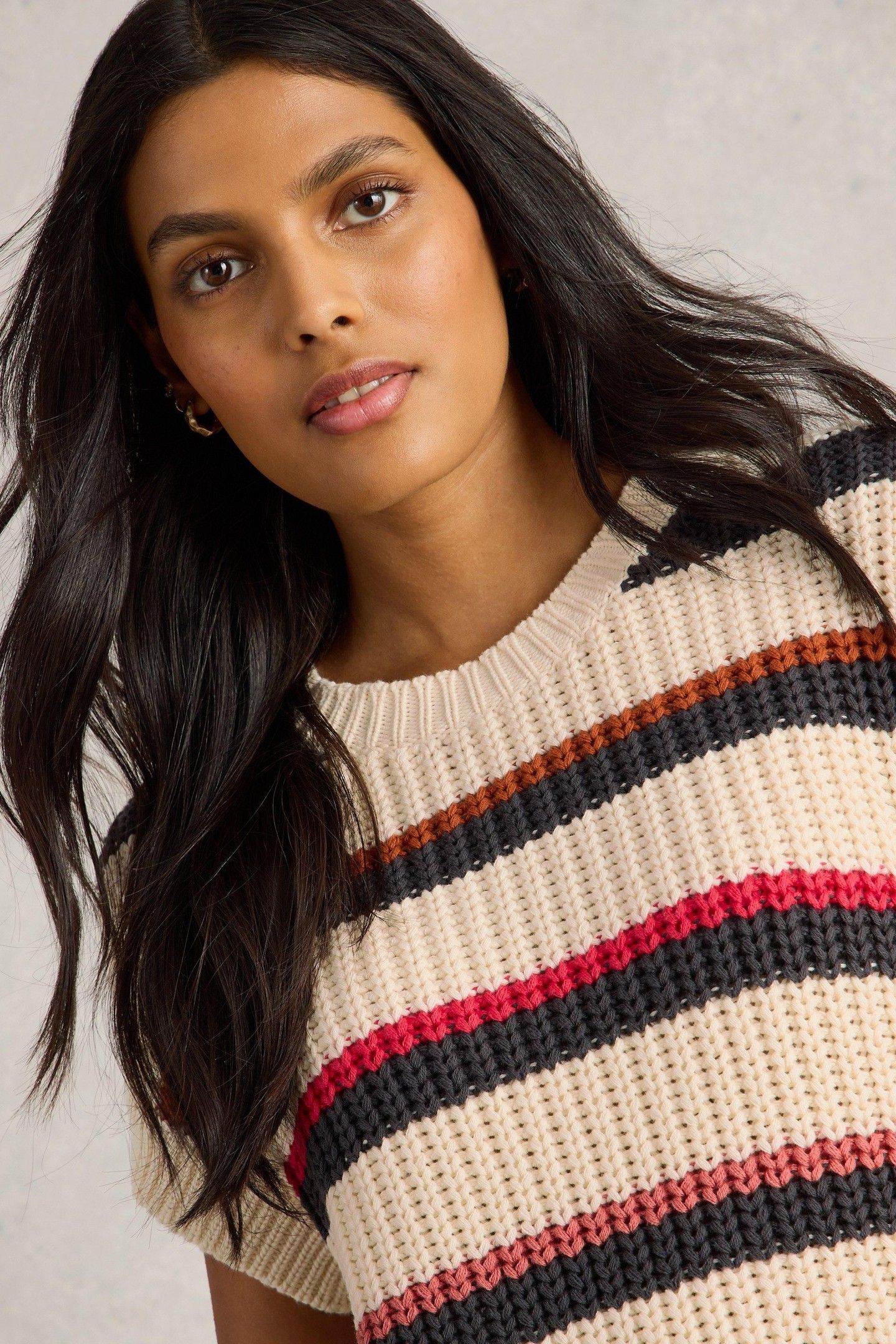 CALLIE STRIPE TANK IVORY MULTI 6