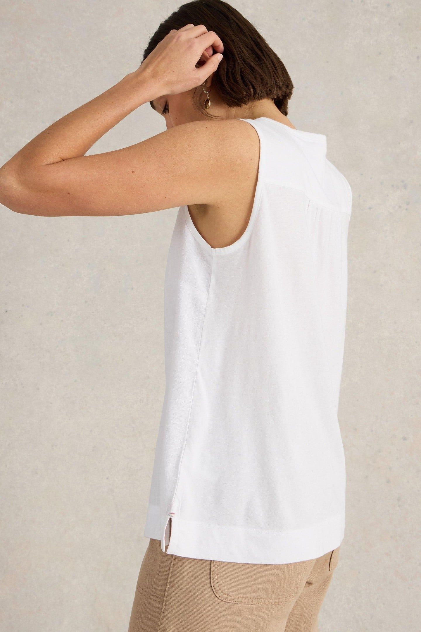 DELILAH BUTTON TOP BRILLIANT WHITE 6