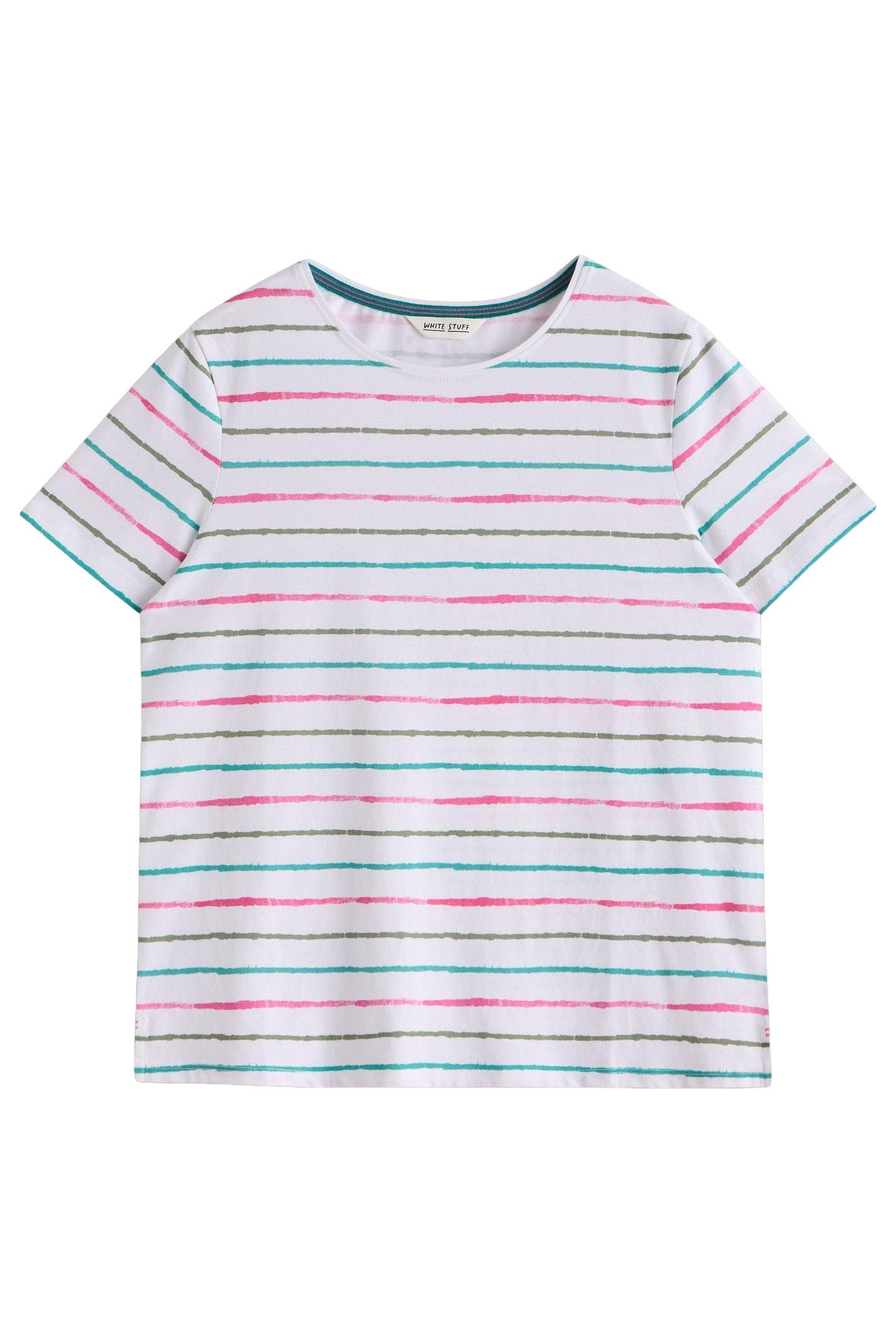 ABBIE TEE WHITE MULTI 3