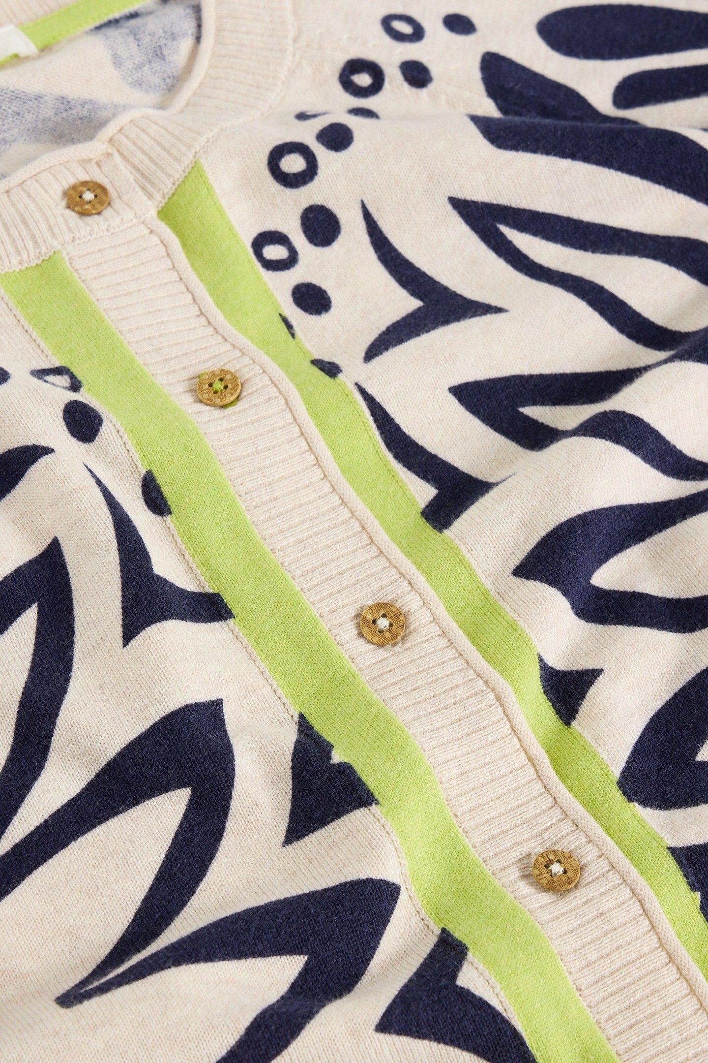 LULU PRINTED CARDI IVORY PRINT 6