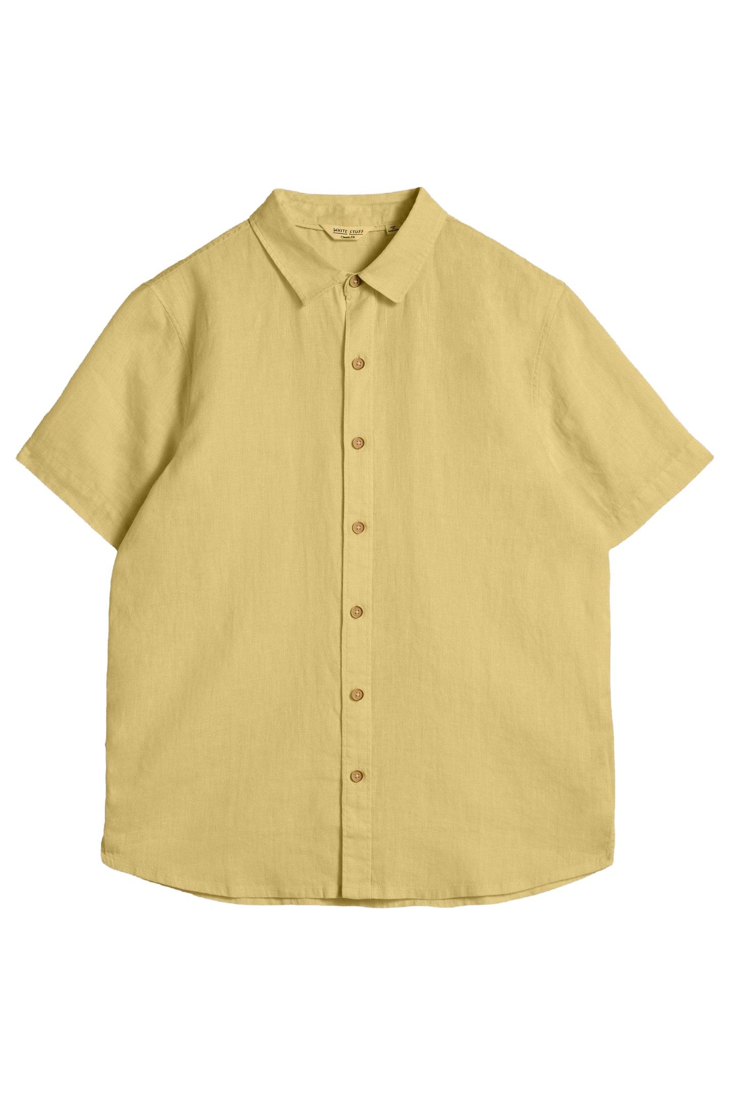 KESWICK SS LINEN SHIRT LIGHT GREEN 4