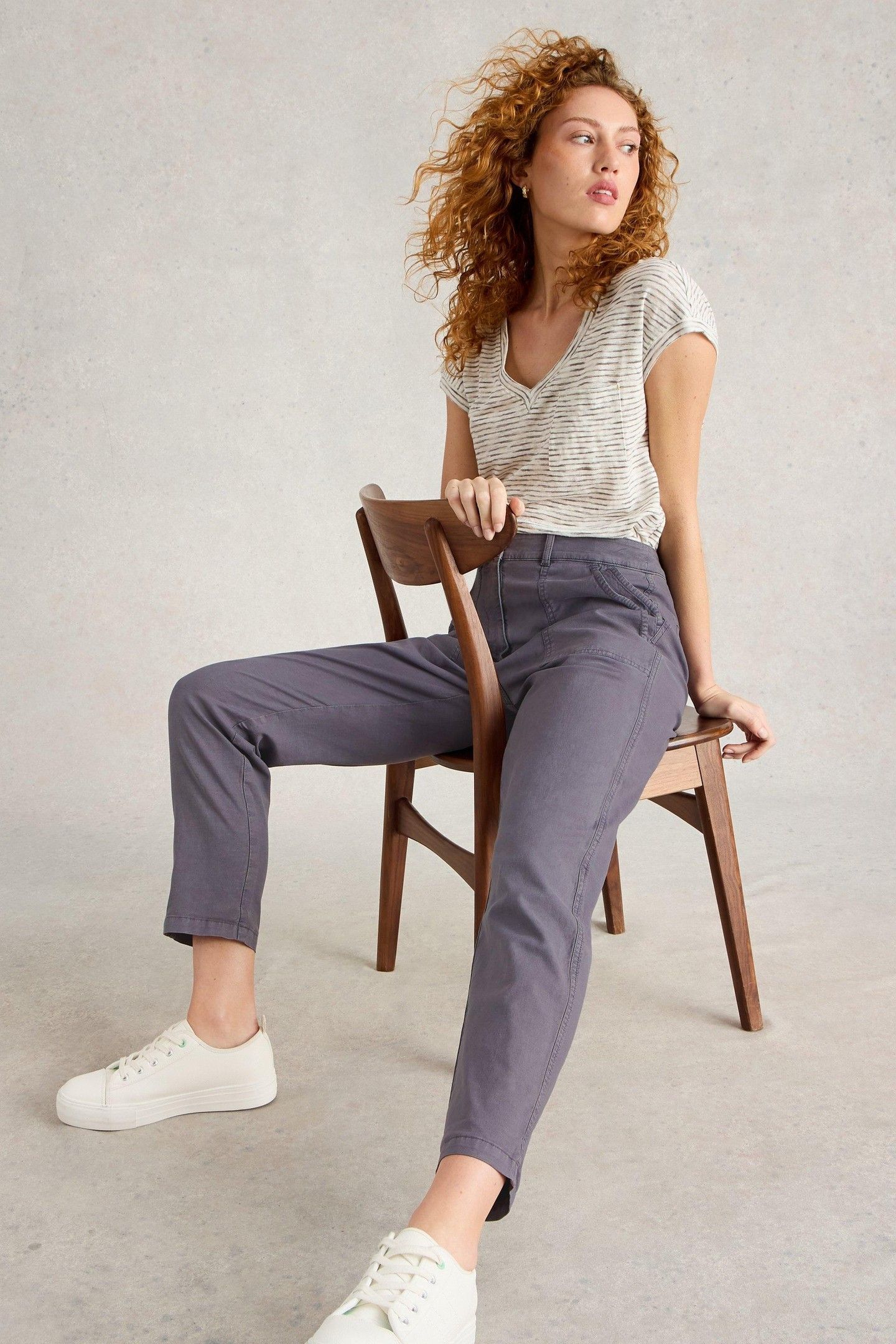 TWISTER CHINO TROUSER MID PURPLE 6