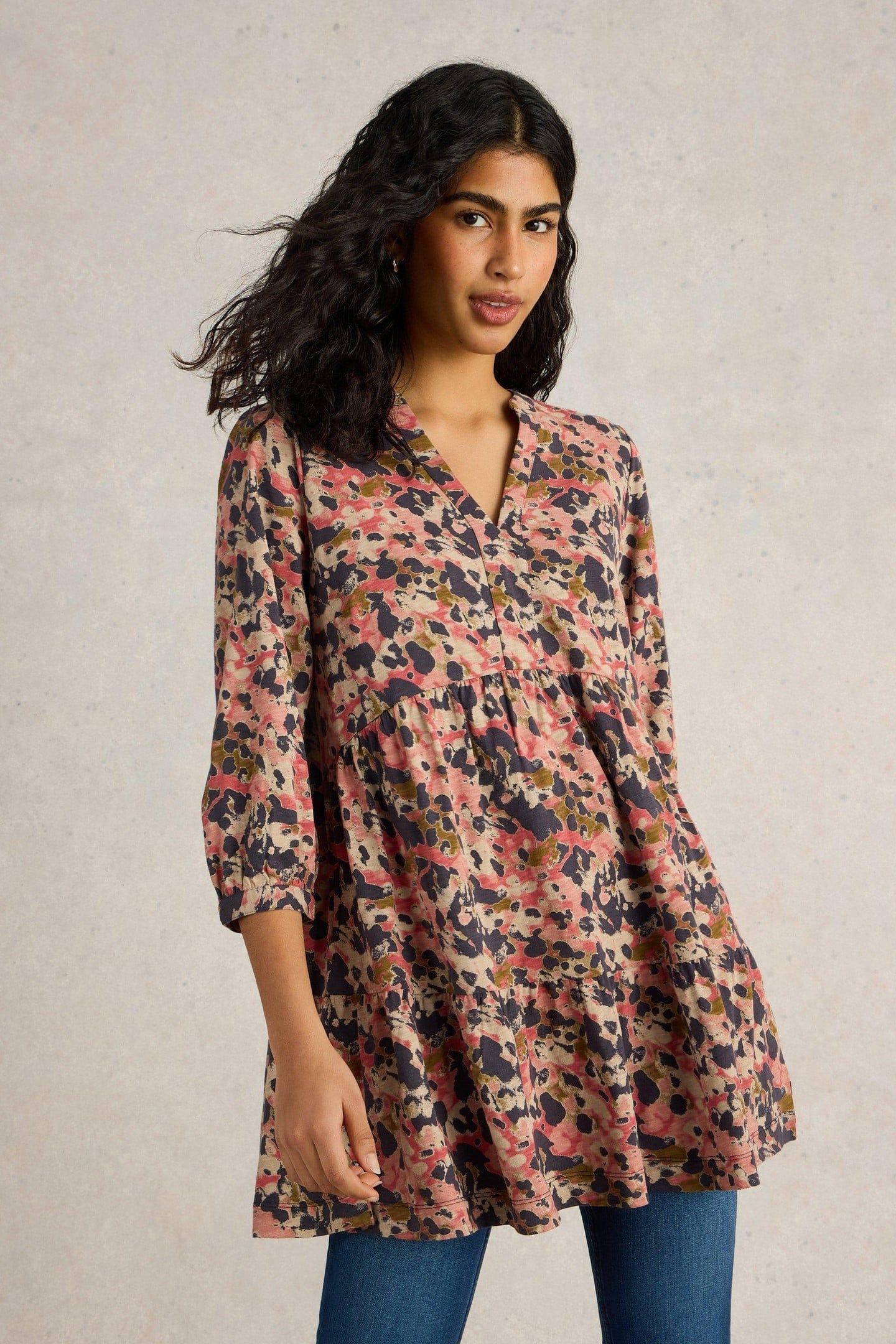 MARTA TUNIC GREEN PRINT 1
