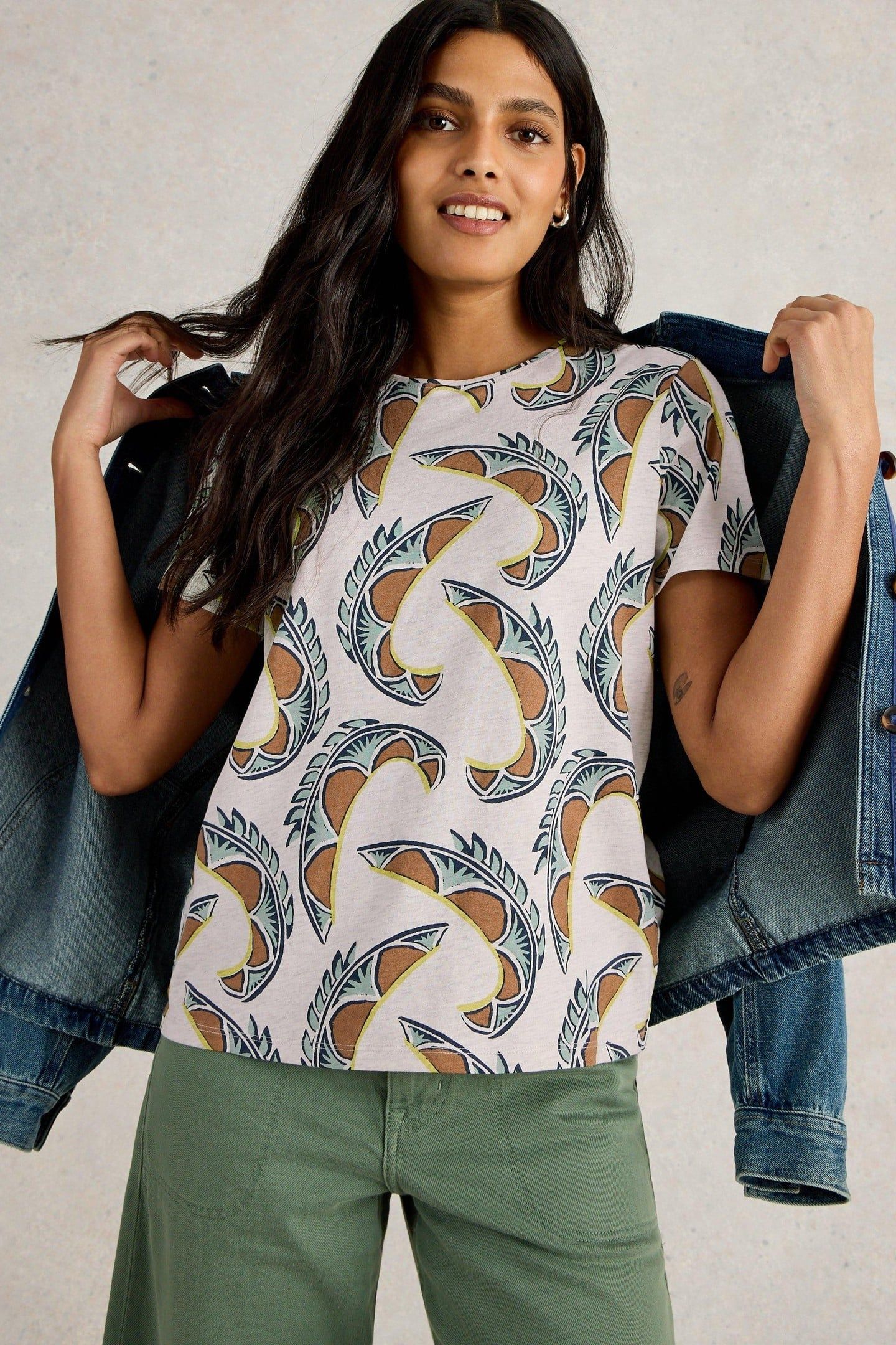 ABBIE TEE NATURAL PRINT 1