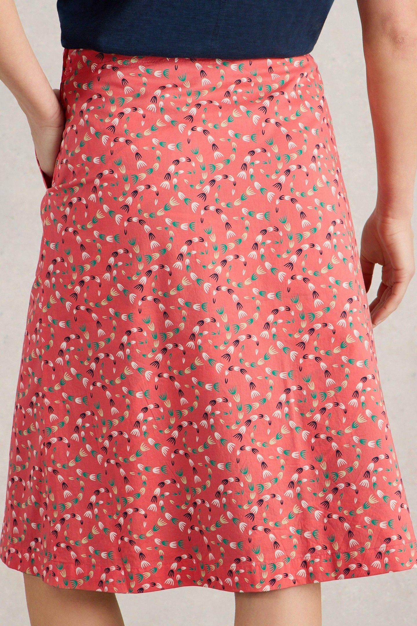 NELL REVERSIBLE SKIRT CORAL MULTI 6