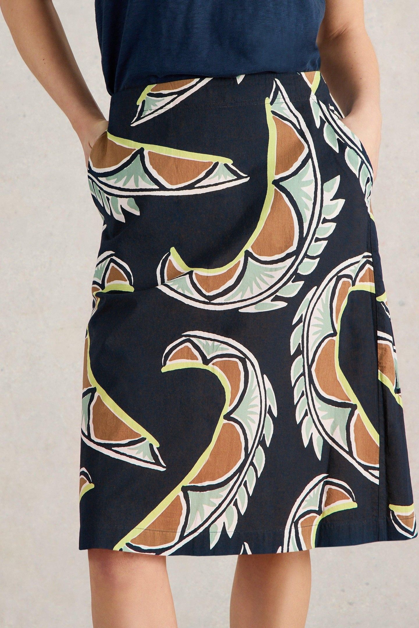 NELL REVERSIBLE SKIRT CORAL MULTI 1