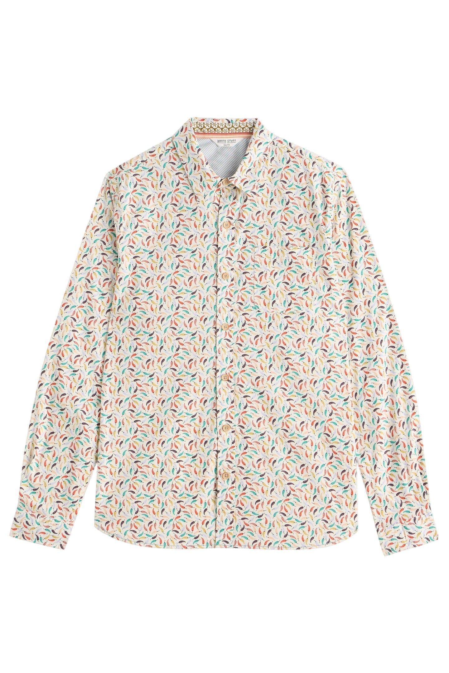 SALCOMBE CHILLIS PRINTED SHIRT WHITE PRINT 3