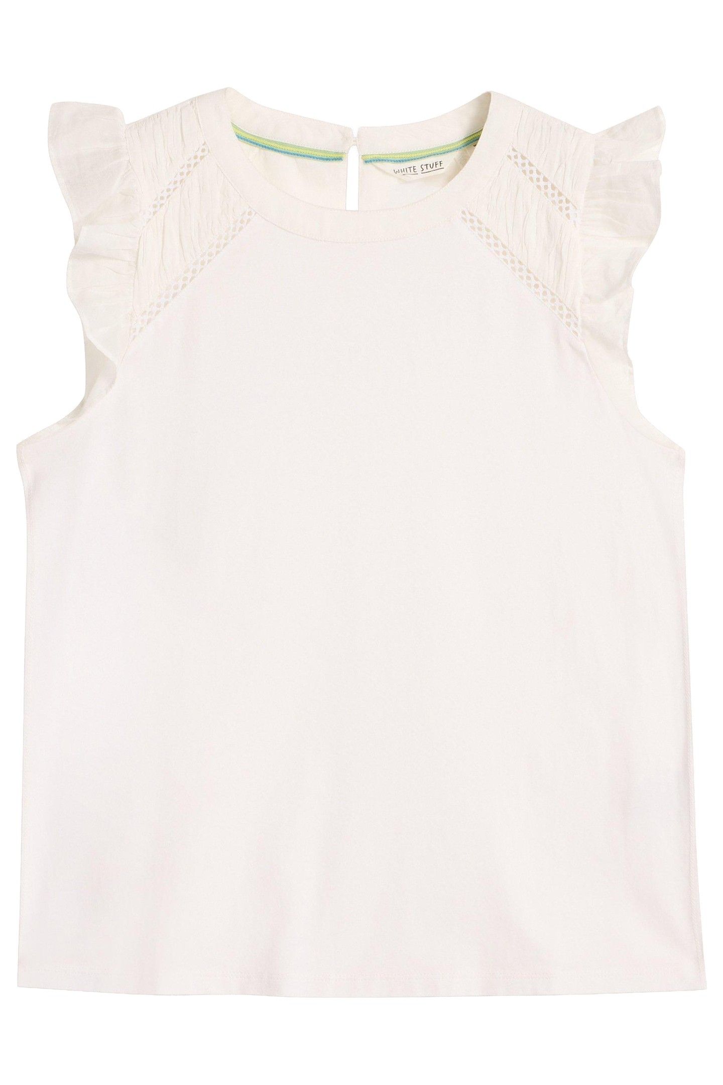PAIGE FRILL MIX TOP BRILLIANT WHITE 4