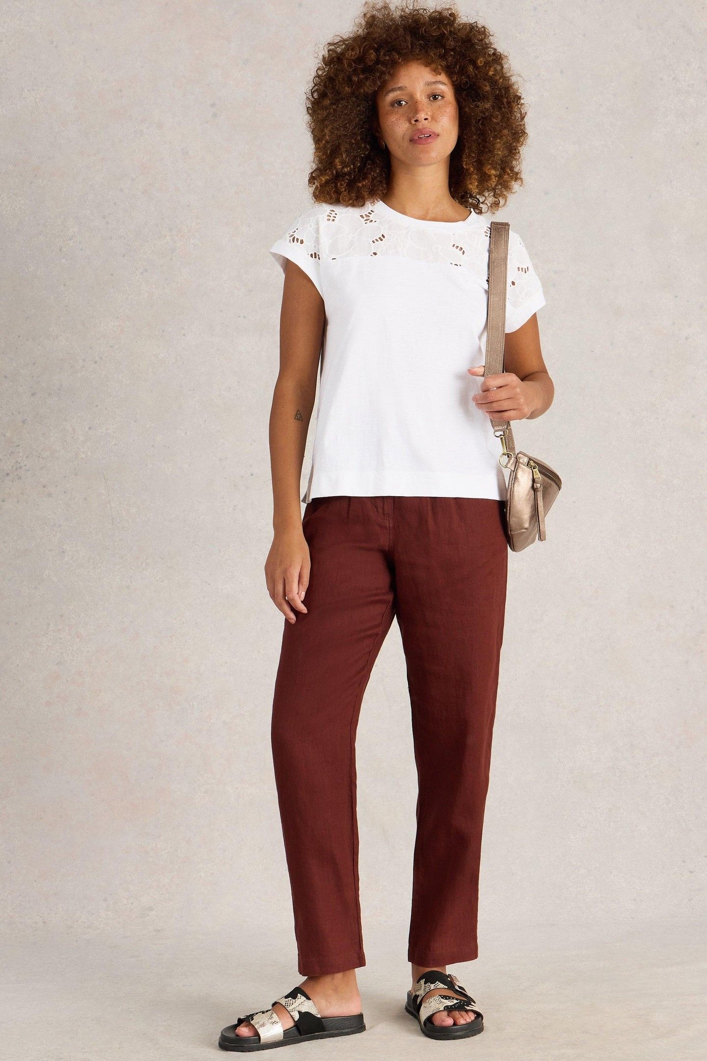 THEA BRODERIE TEE BRILLIANT WHITE 2
