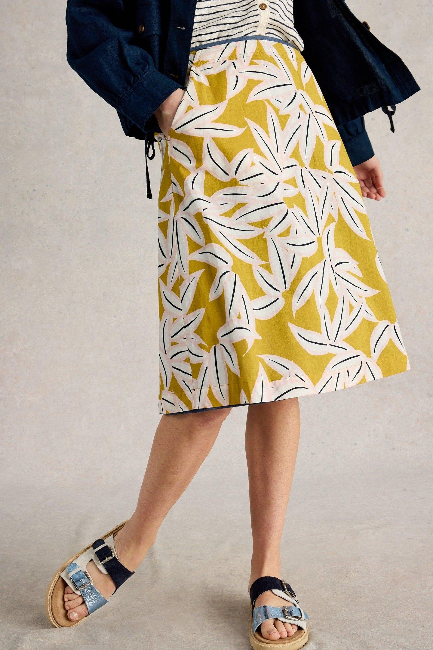 NELL REVERSIBLE SKIRT YELLOW MULTI 5