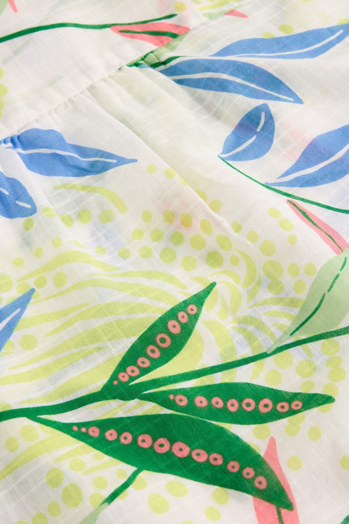 ELLIE ORGANIC COTTON SHIRT IVORY PRINT 5