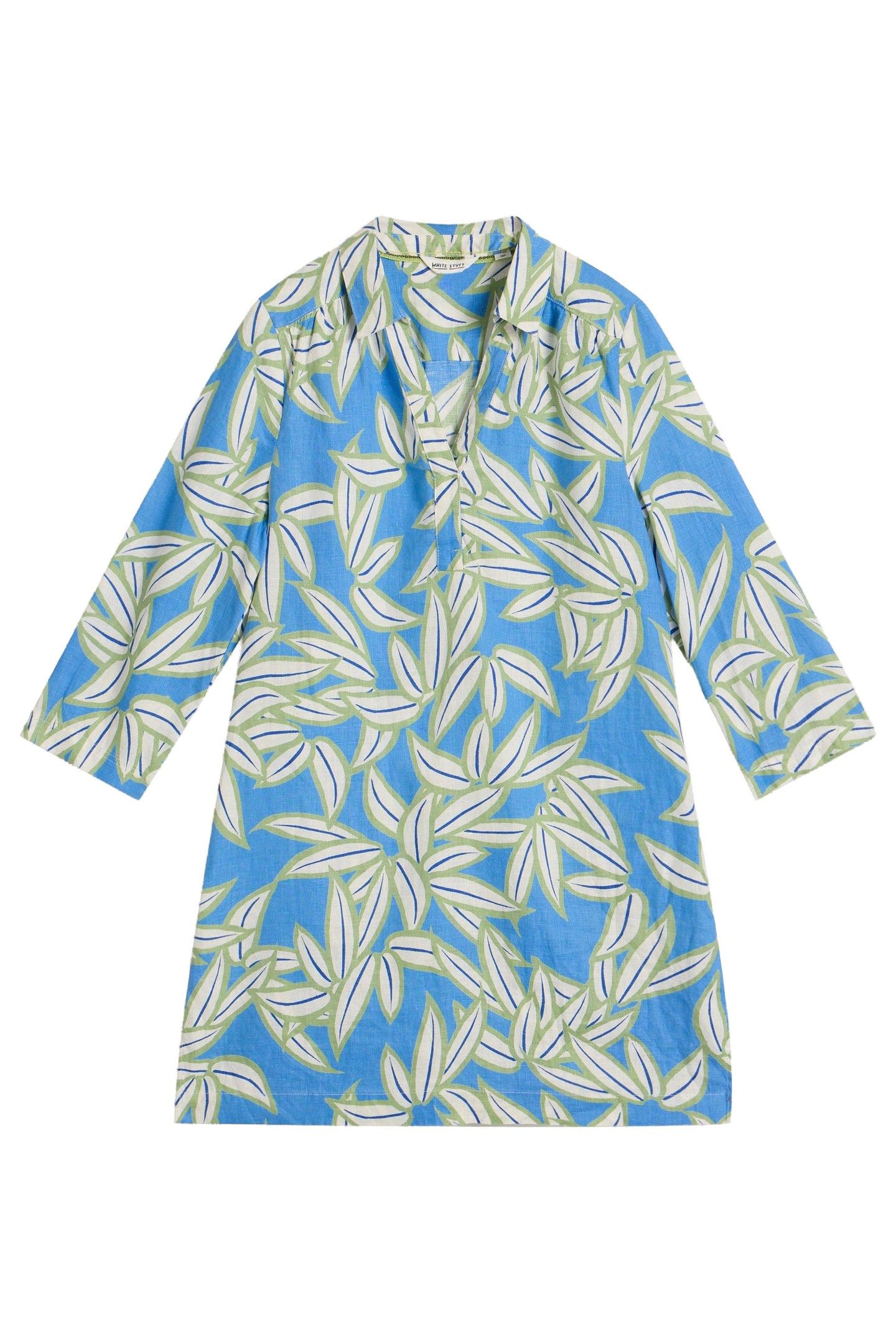 BLAKE LINEN TUNIC BLUE PRINT 3
