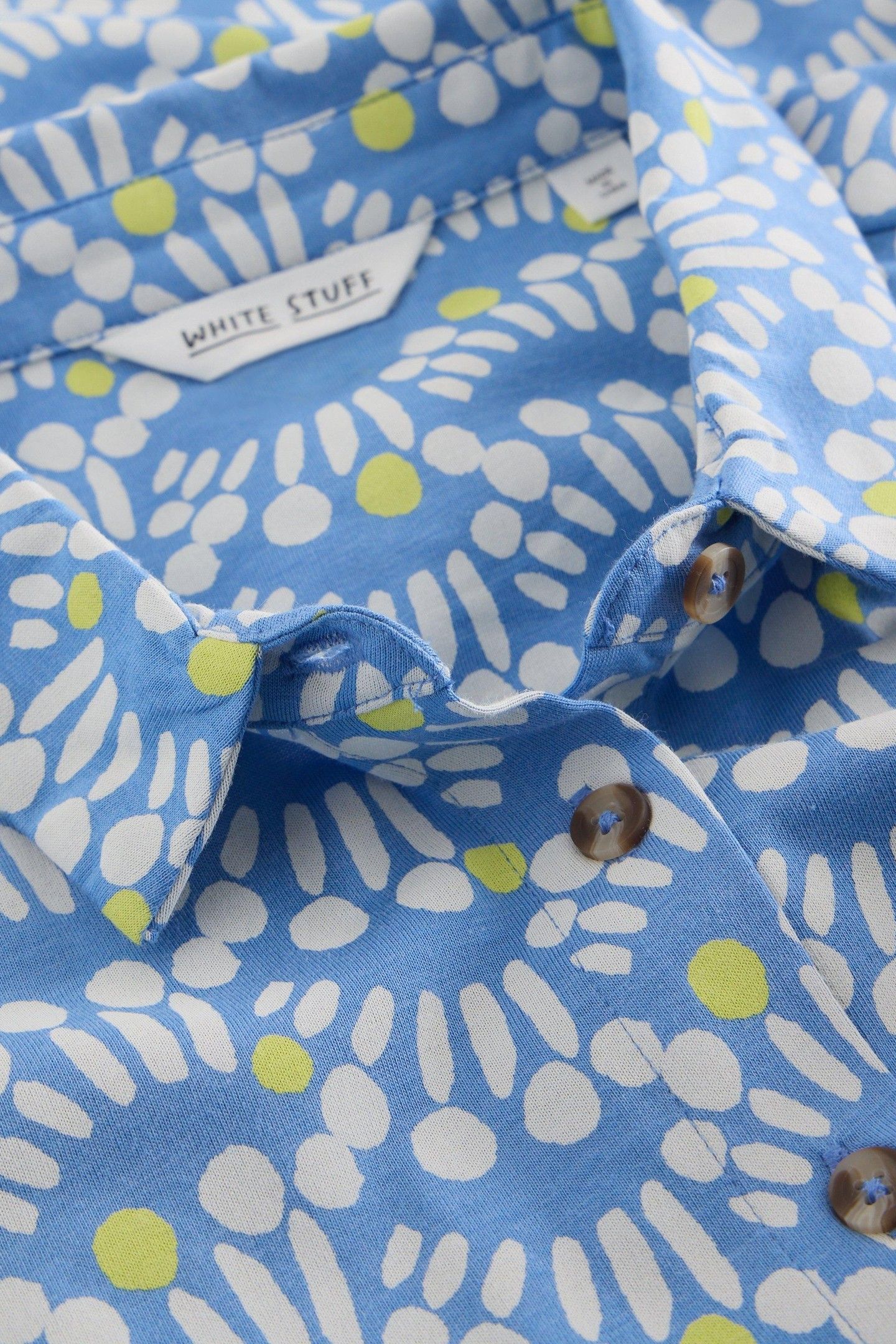 RIA JERSEY SHIRT DRESS BLUE PRINT 5