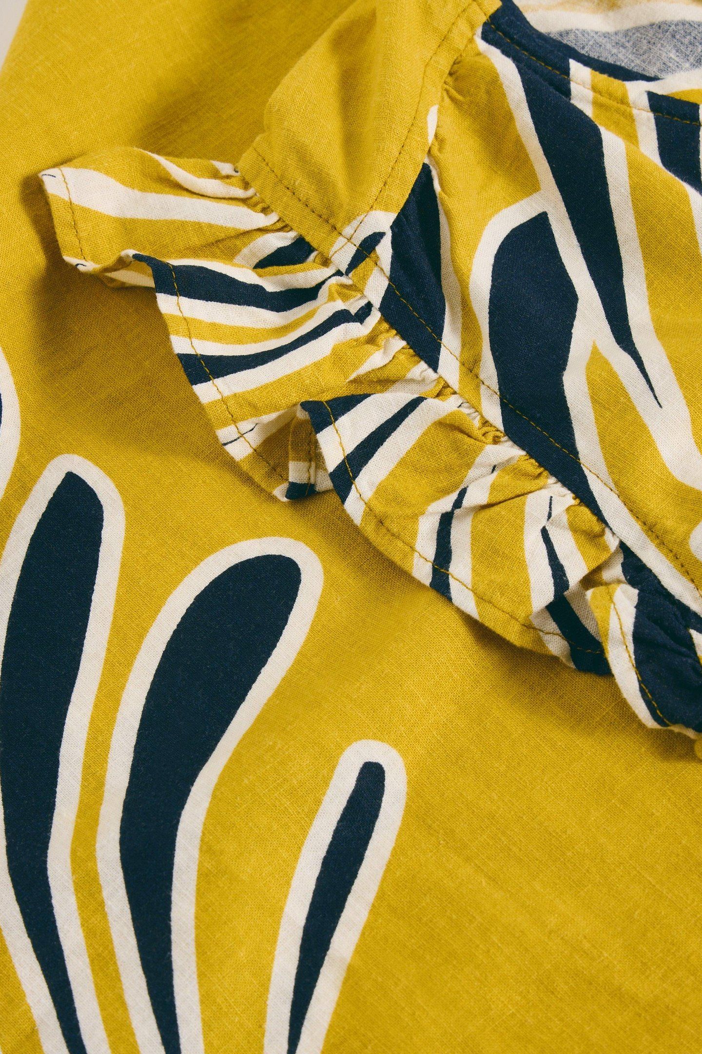 LORNA LINEN BLEND MAXI DRESS YELLOW PRINT 5