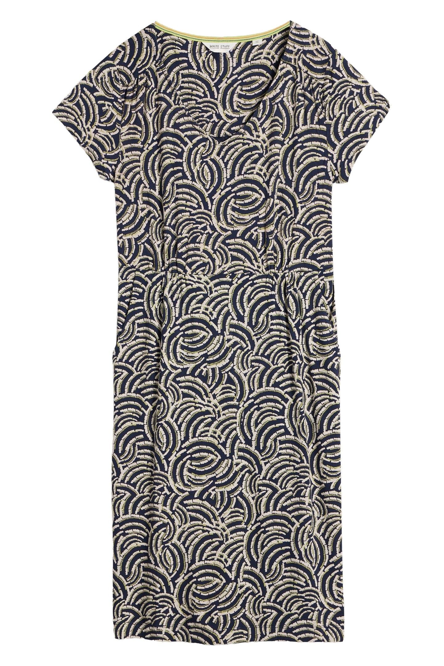 TALLIE JERSEY DRESS NAVY PRINT 3
