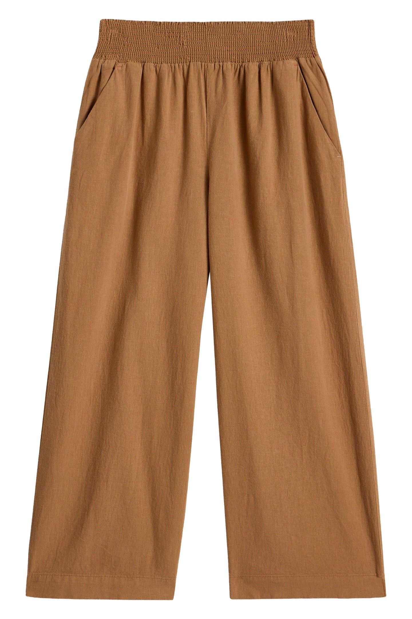 SHELLY LINEN BLEND CULOTTE MID TAN 3