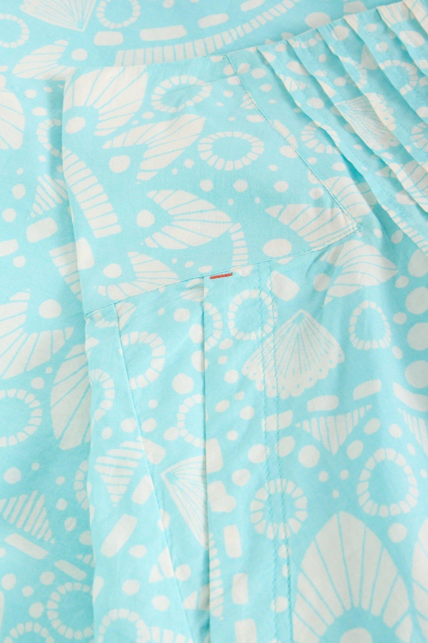 CHARLOTTE MIDI SKIRT BLUE PRINT 6