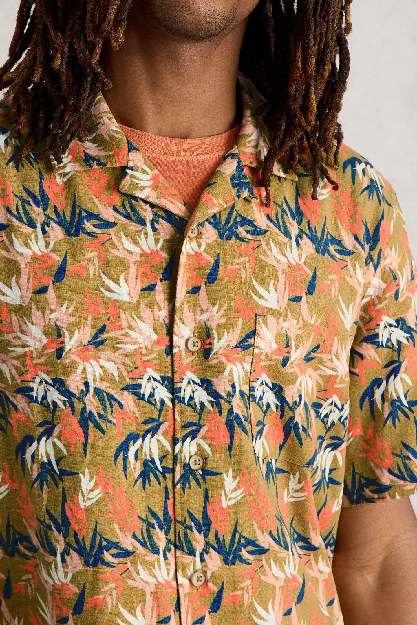 HAYLE FLORAL PRINTED SHIRT GREEN PRINT 5