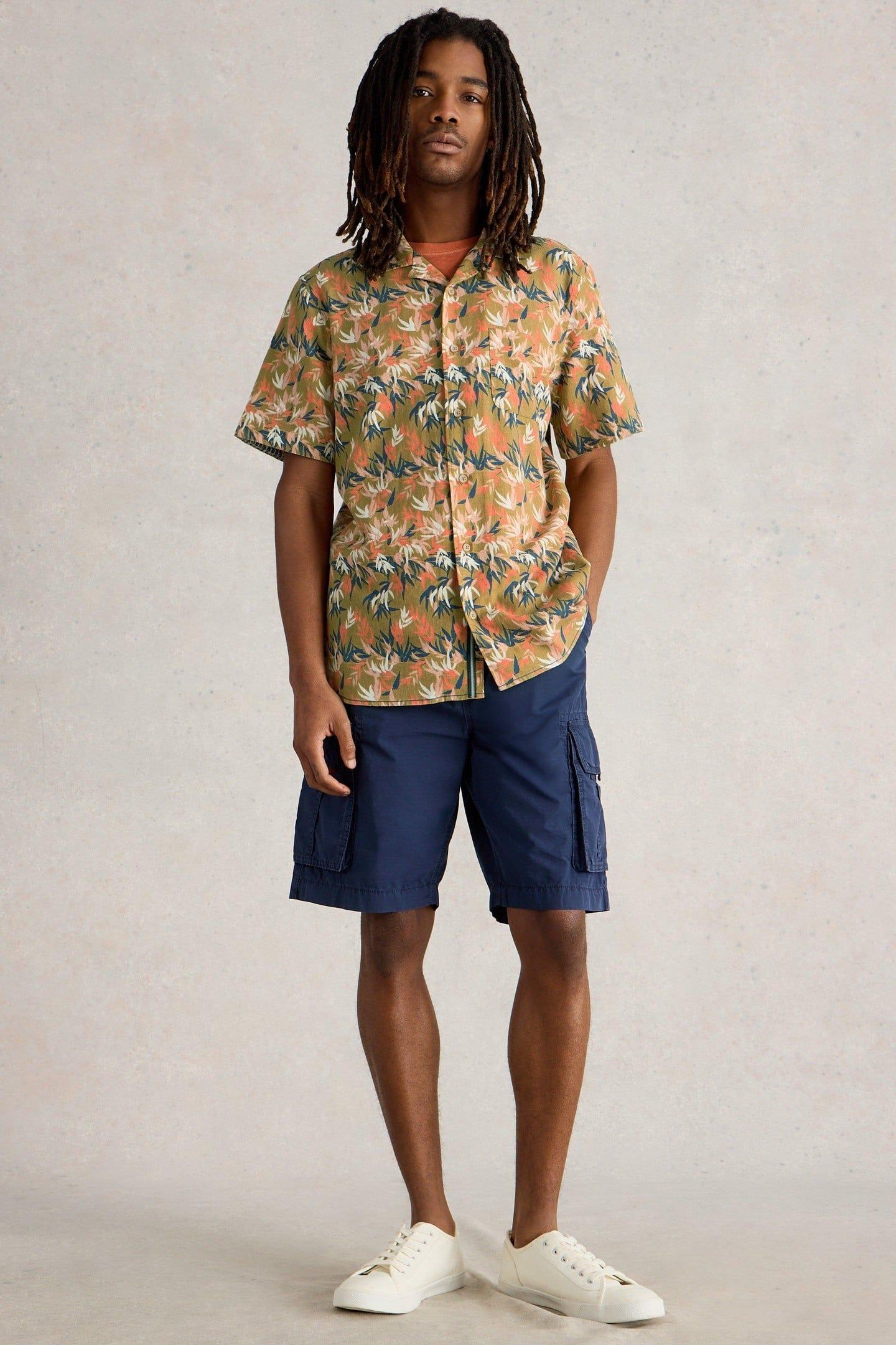 HAYLE FLORAL PRINTED SHIRT GREEN PRINT 1