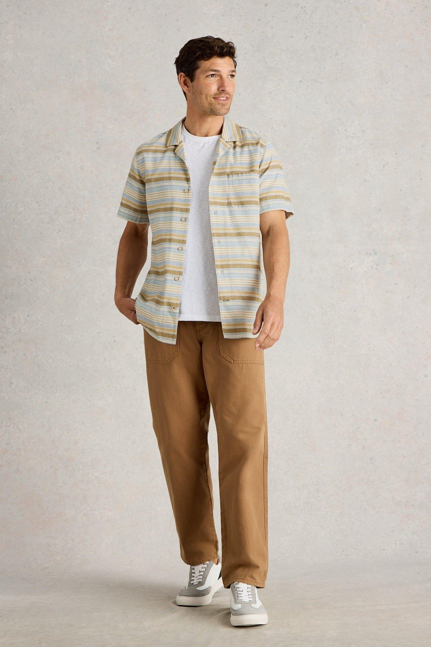 HORIZONTAL SS STRIPE SHIRT BLUE MULTI 2