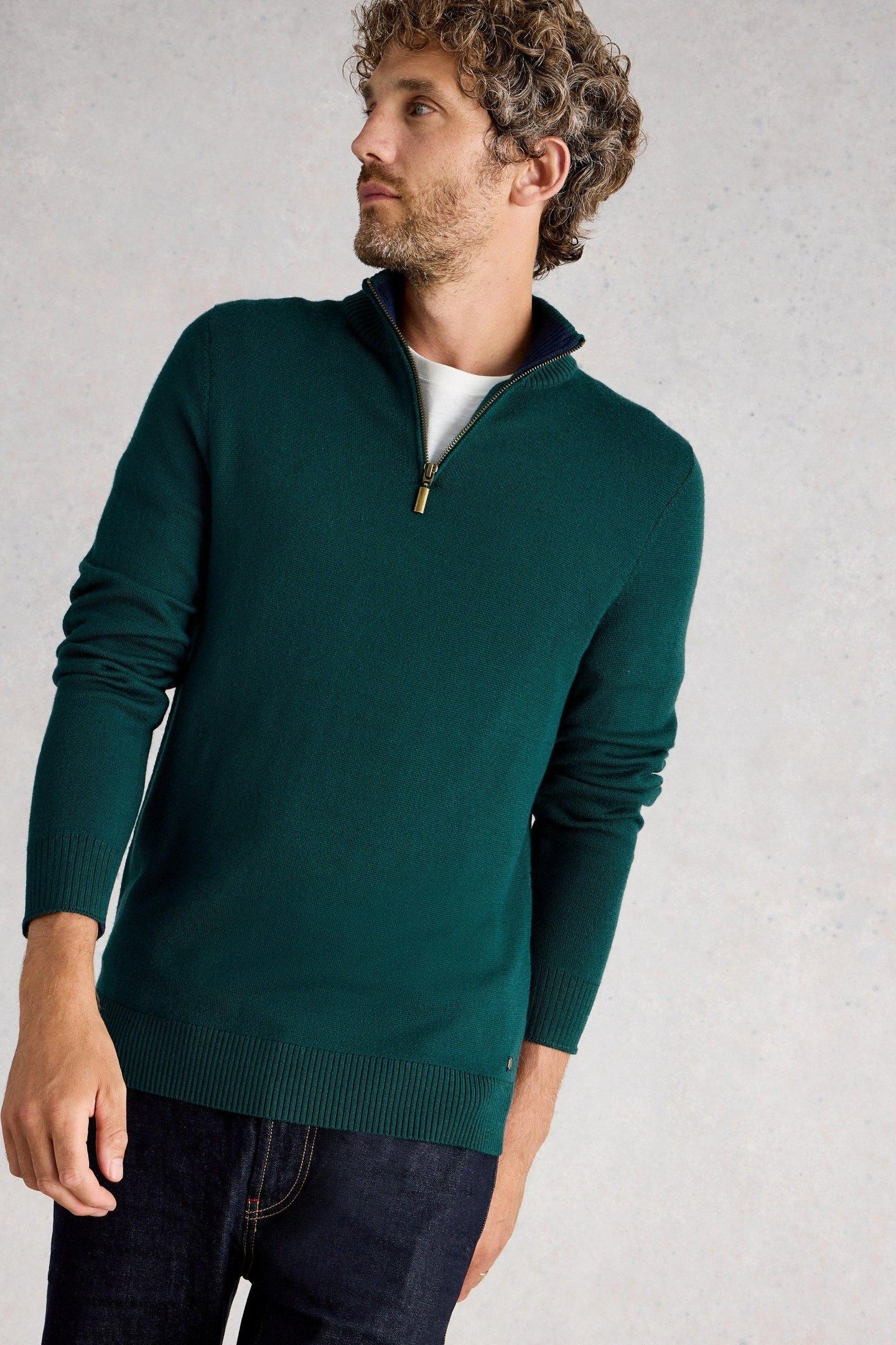 NEWPORT MERINO FUNNEL EMERALD GREEN 1