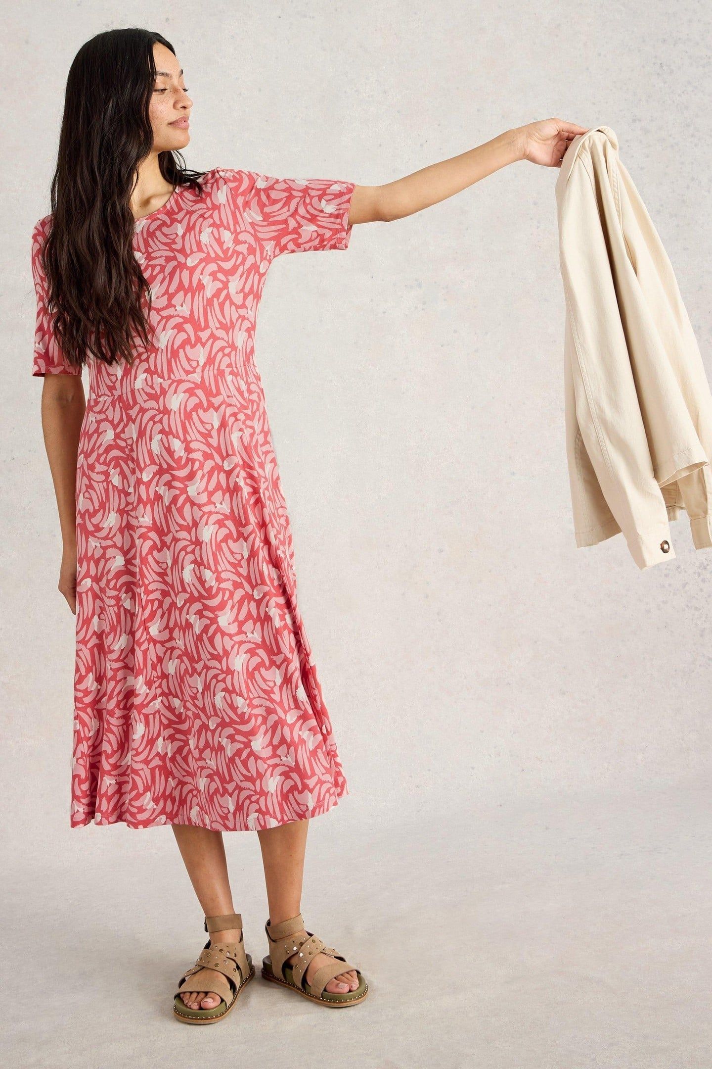 MADELINE DRESS PINK MULTI 1