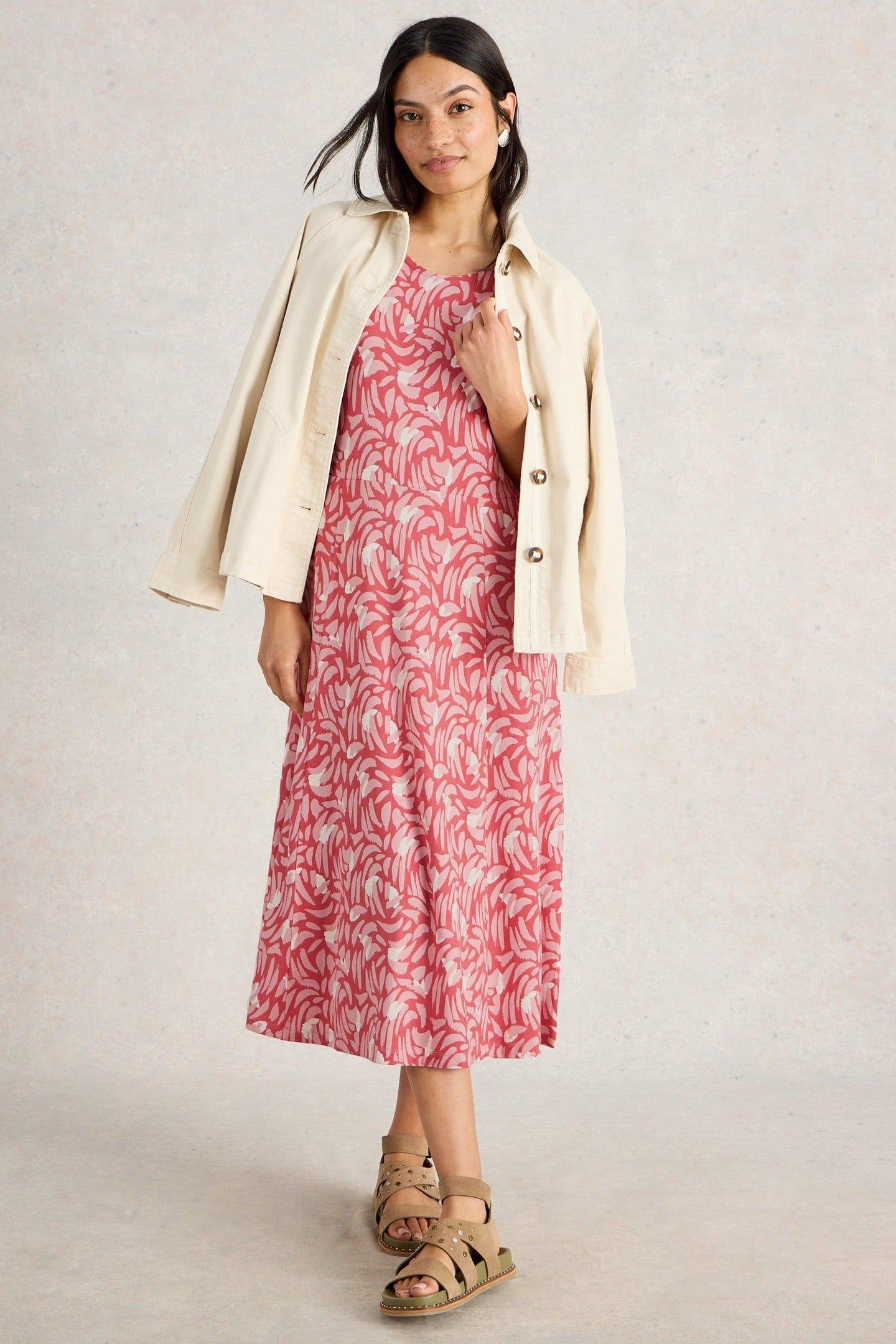 MADELINE DRESS PINK MULTI 2