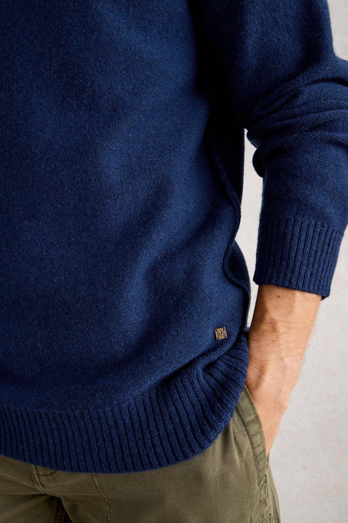 MILTON LAMBSWOOL CREW DARK NAVY 5