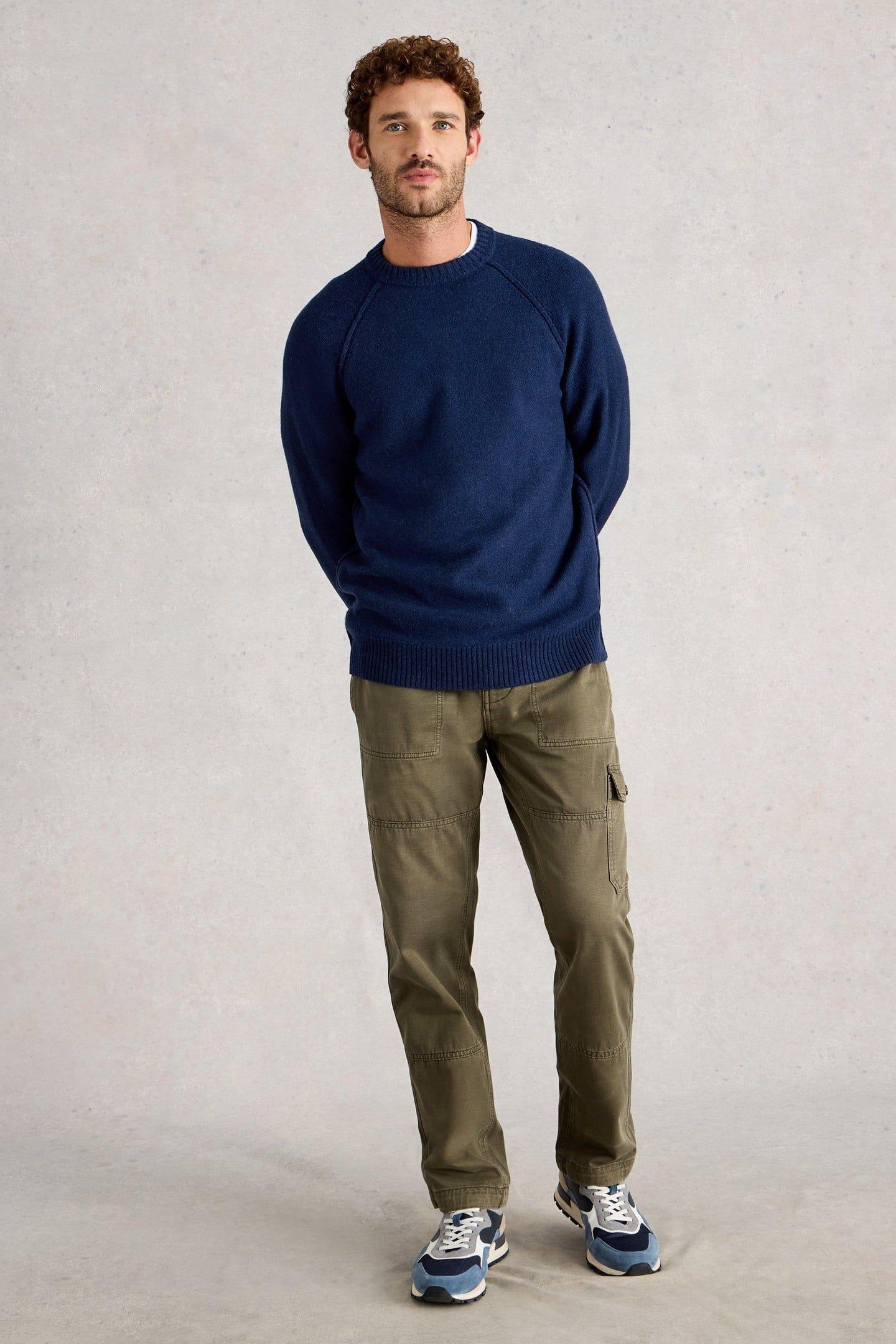 MILTON LAMBSWOOL CREW DARK NAVY 1