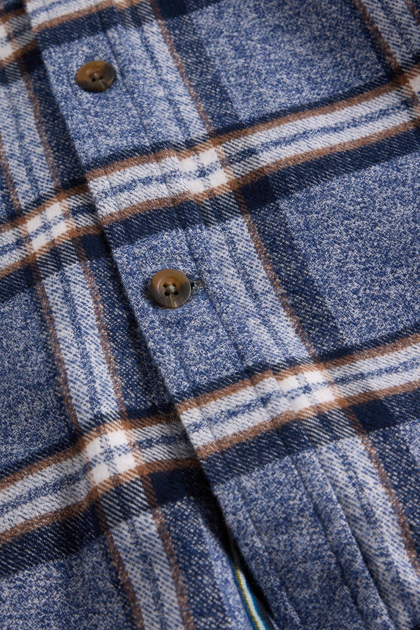 BARTON MARL CHECK SHIRT BLUE MULTI 3