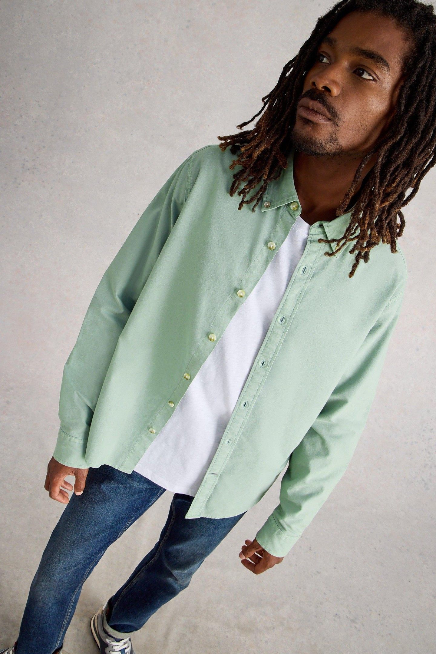 BRUTON OXFORD SHIRT LIGHT GREEN 2