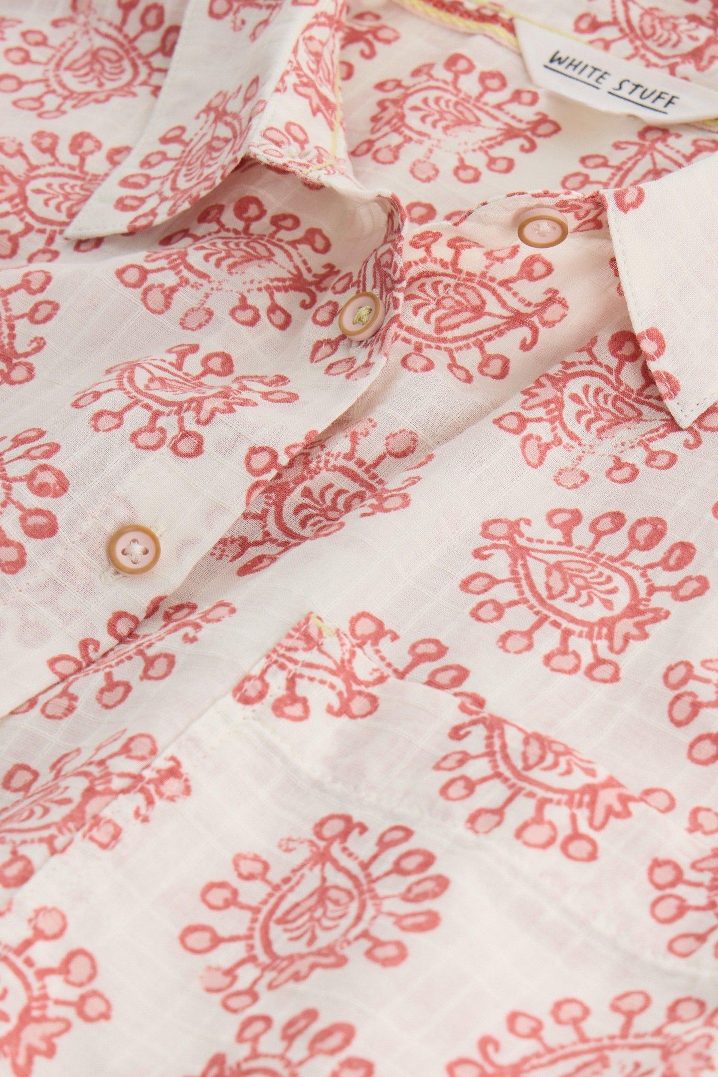 ELLIE ORGANIC COTTON SHIRT IVORY MULTI 4