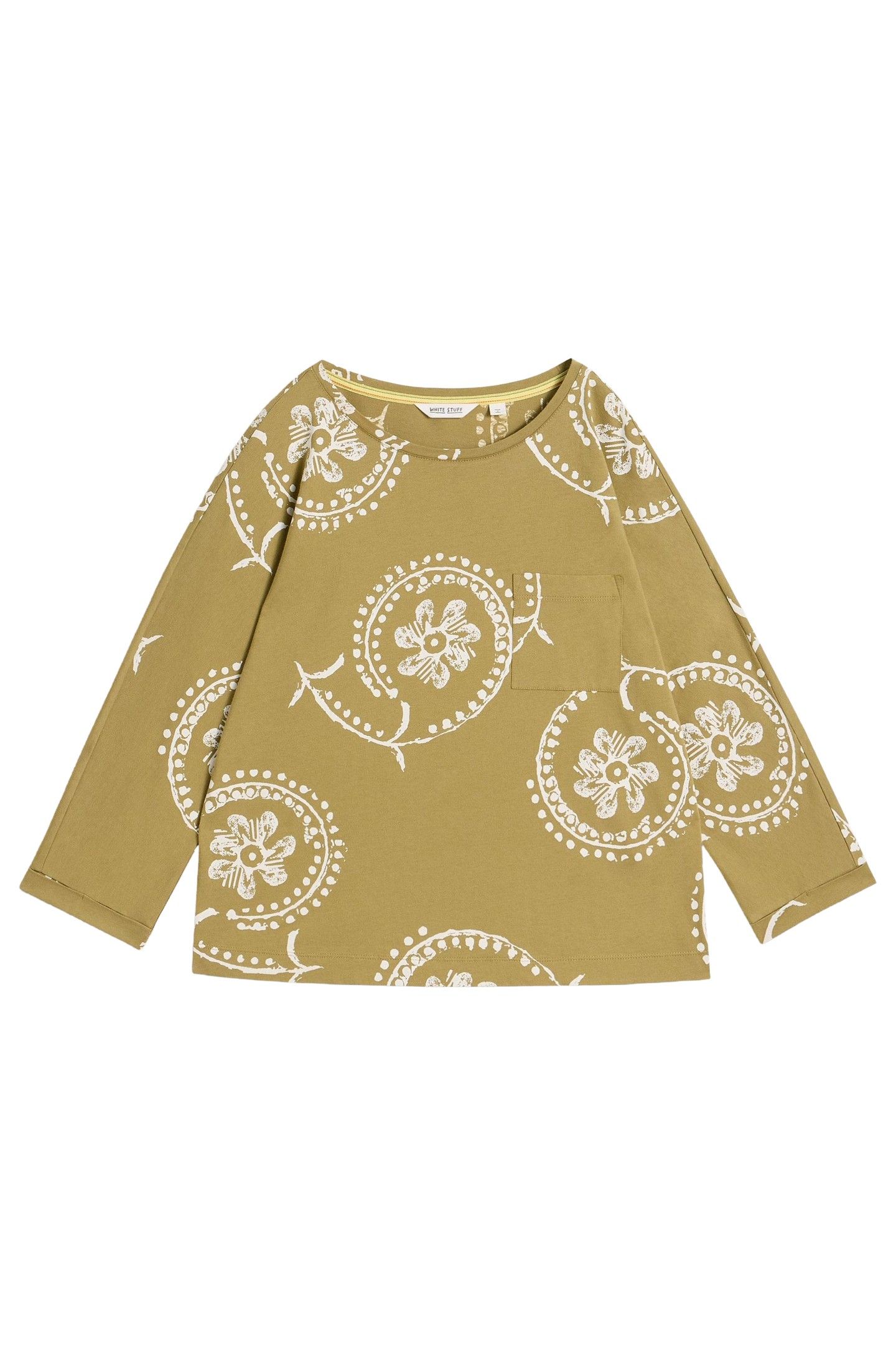 DEMI DOLMAN TOP GREEN PRINT 3