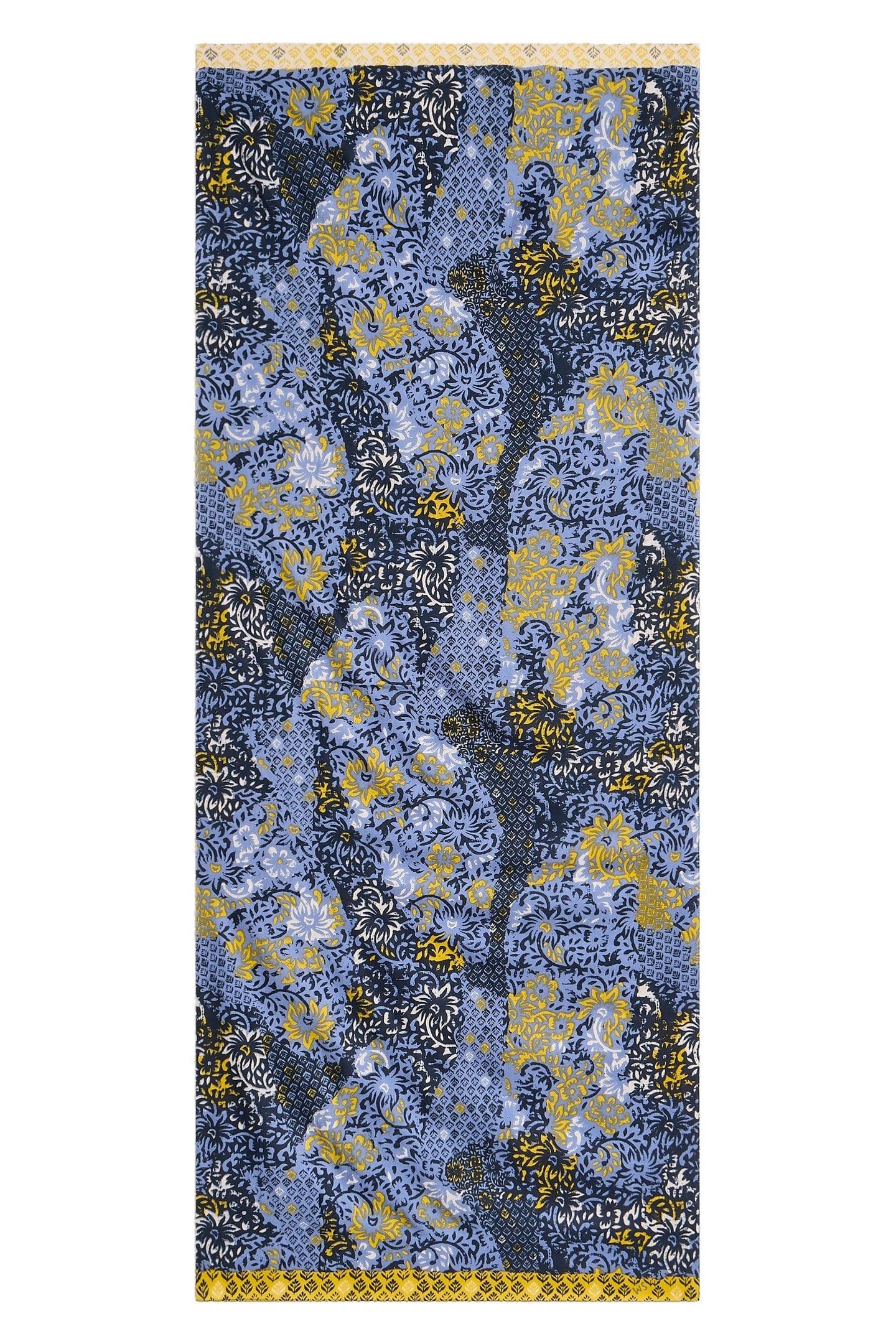 SOPHIE PRINTED SCARF BLUE PRINT 1