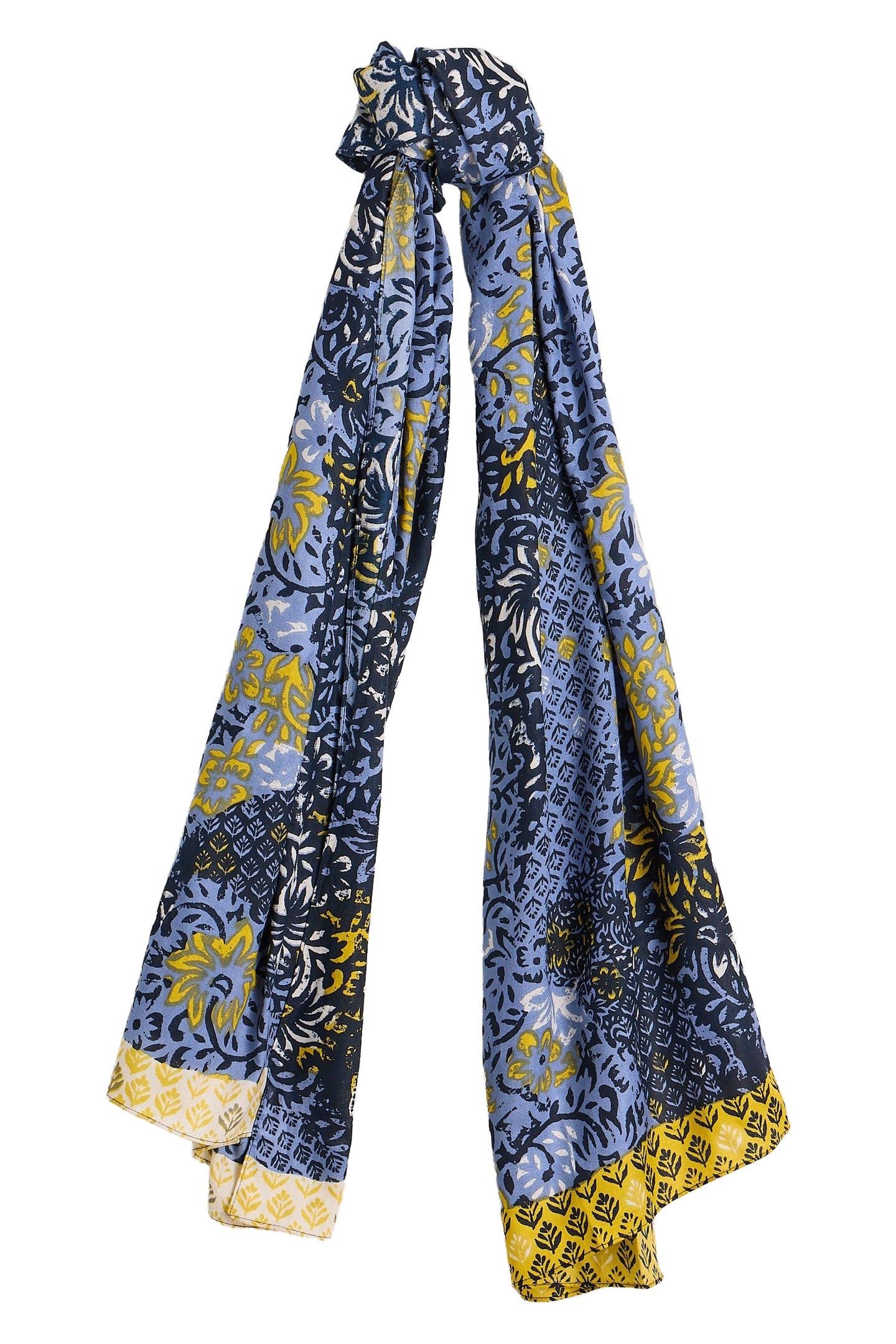 SOPHIE PRINTED SCARF BLUE PRINT 2