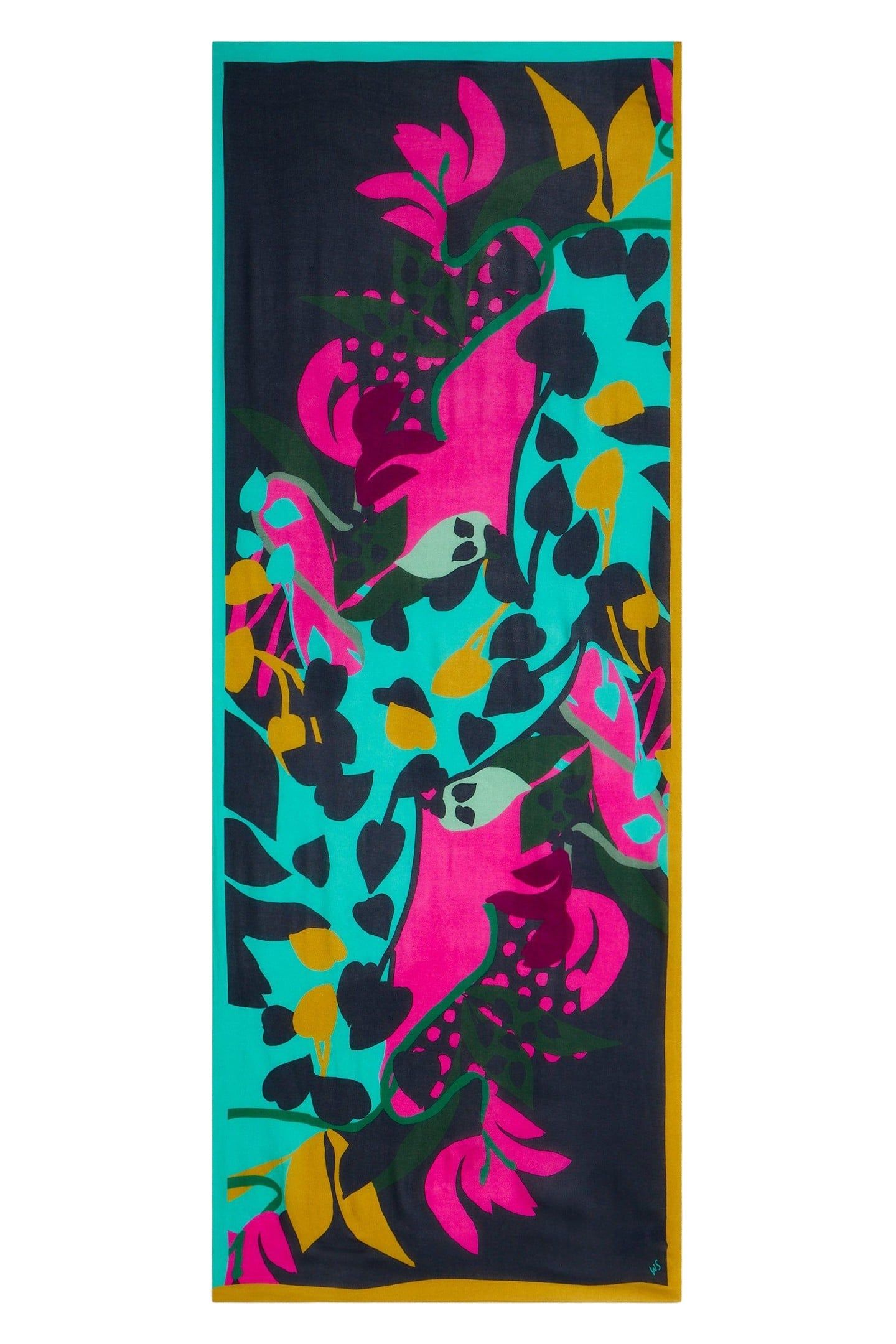 SOPHIE PRINTED SCARF PURPLE MULTI 1